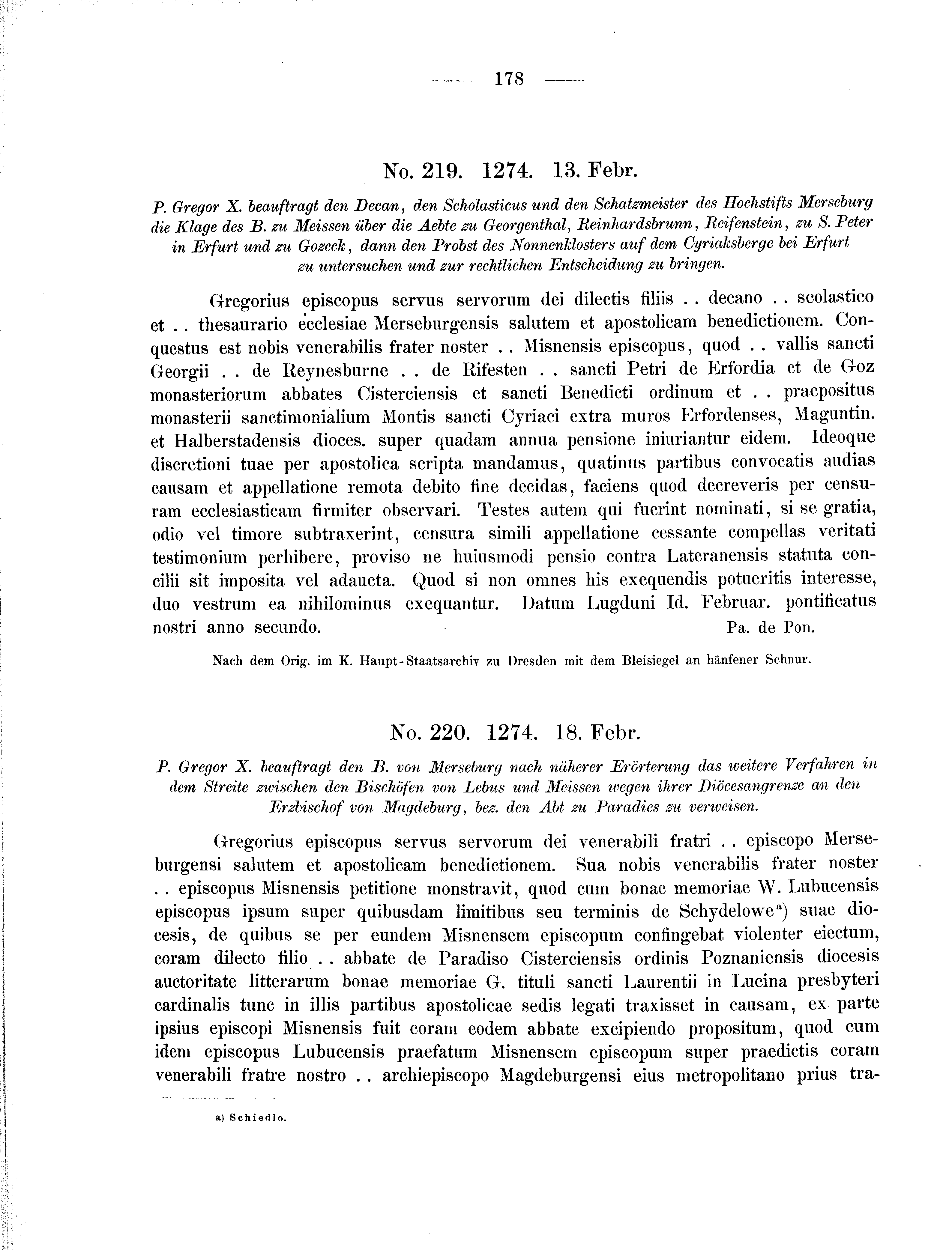 Historische Urkunde Seite 178 aus Band cds2_01