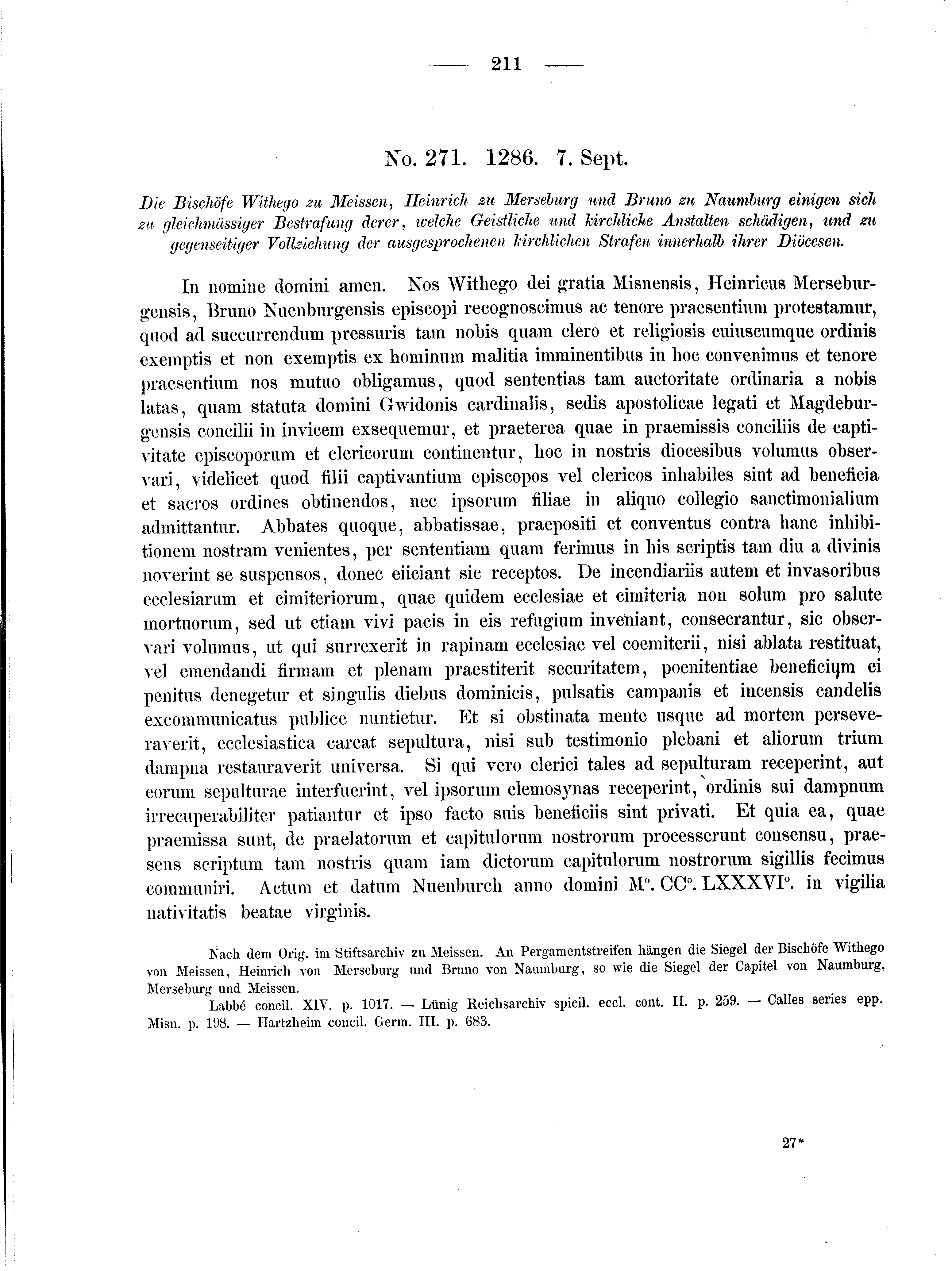 Historische Urkunde Seite 211 aus Band cds2_01