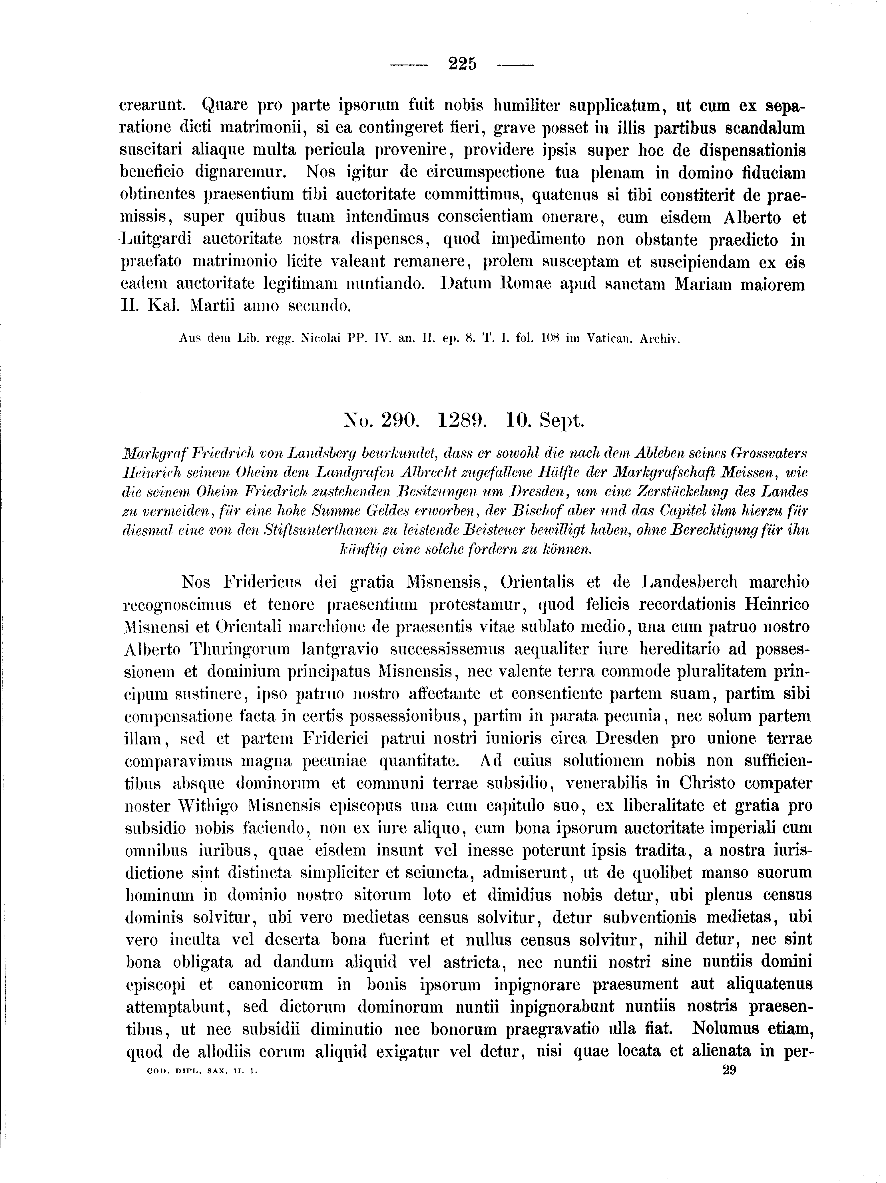 Historische Urkunde Seite 225 aus Band cds2_01