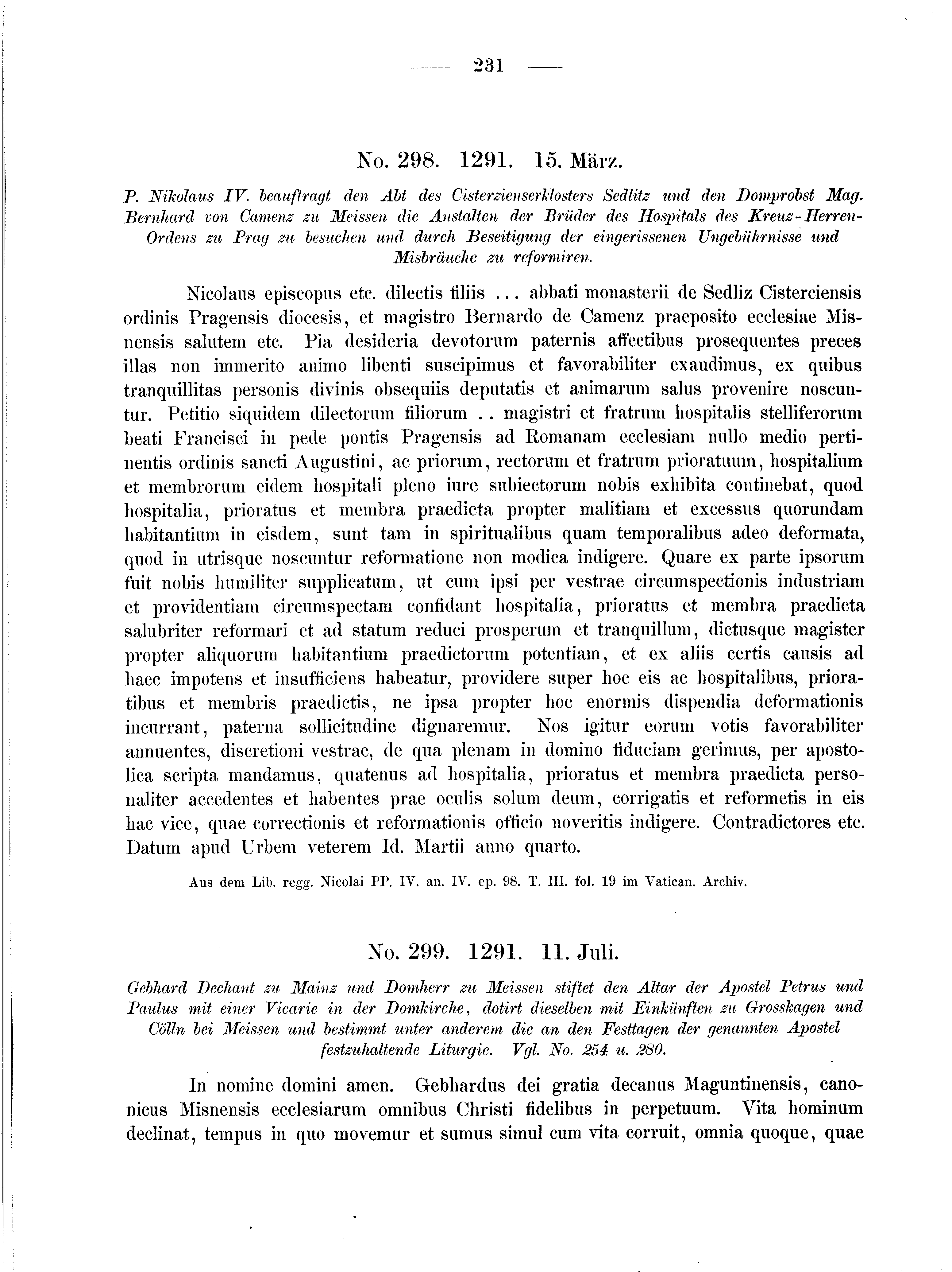 Historische Urkunde Seite 231 aus Band cds2_01