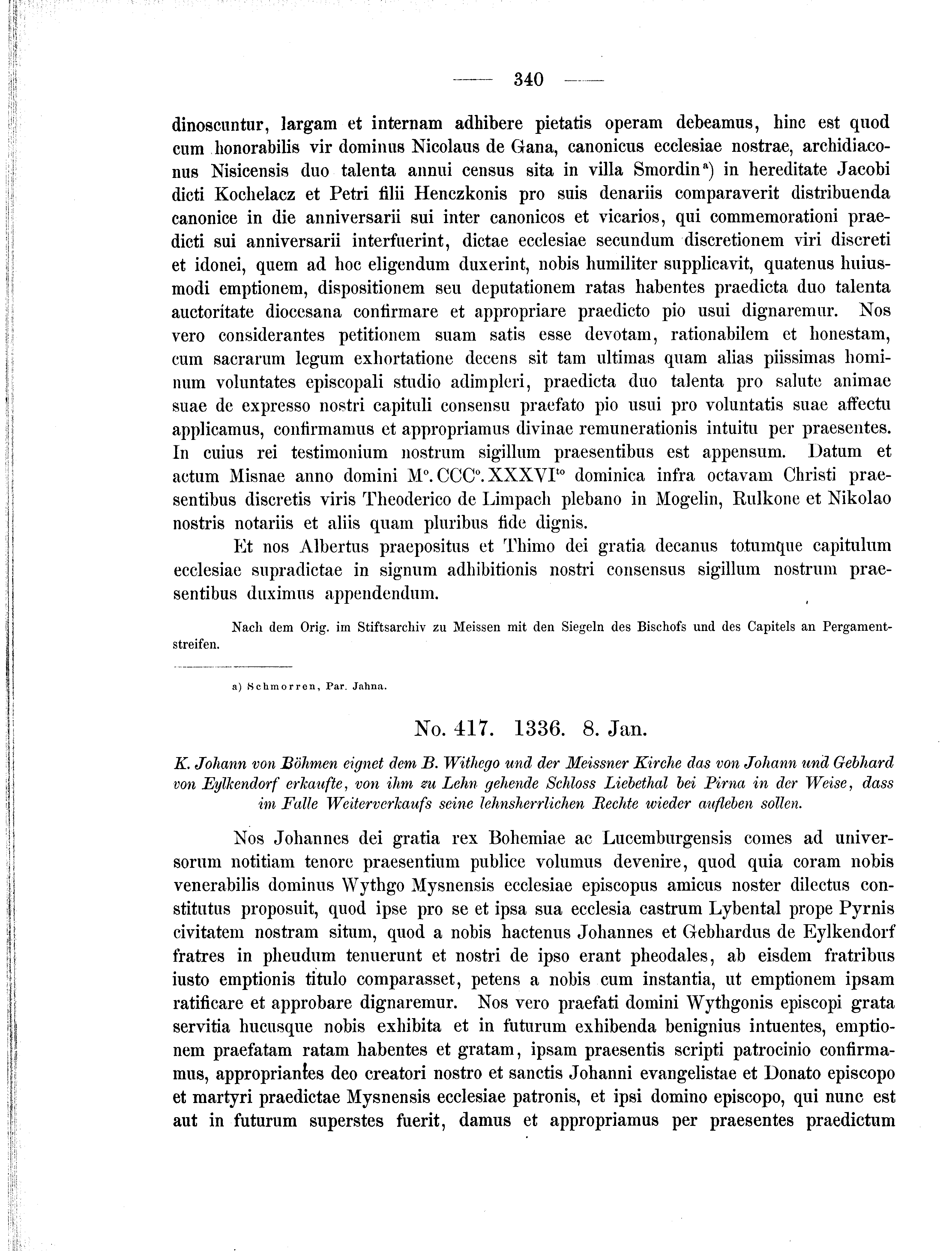 Historische Urkunde Seite 340 aus Band cds2_01