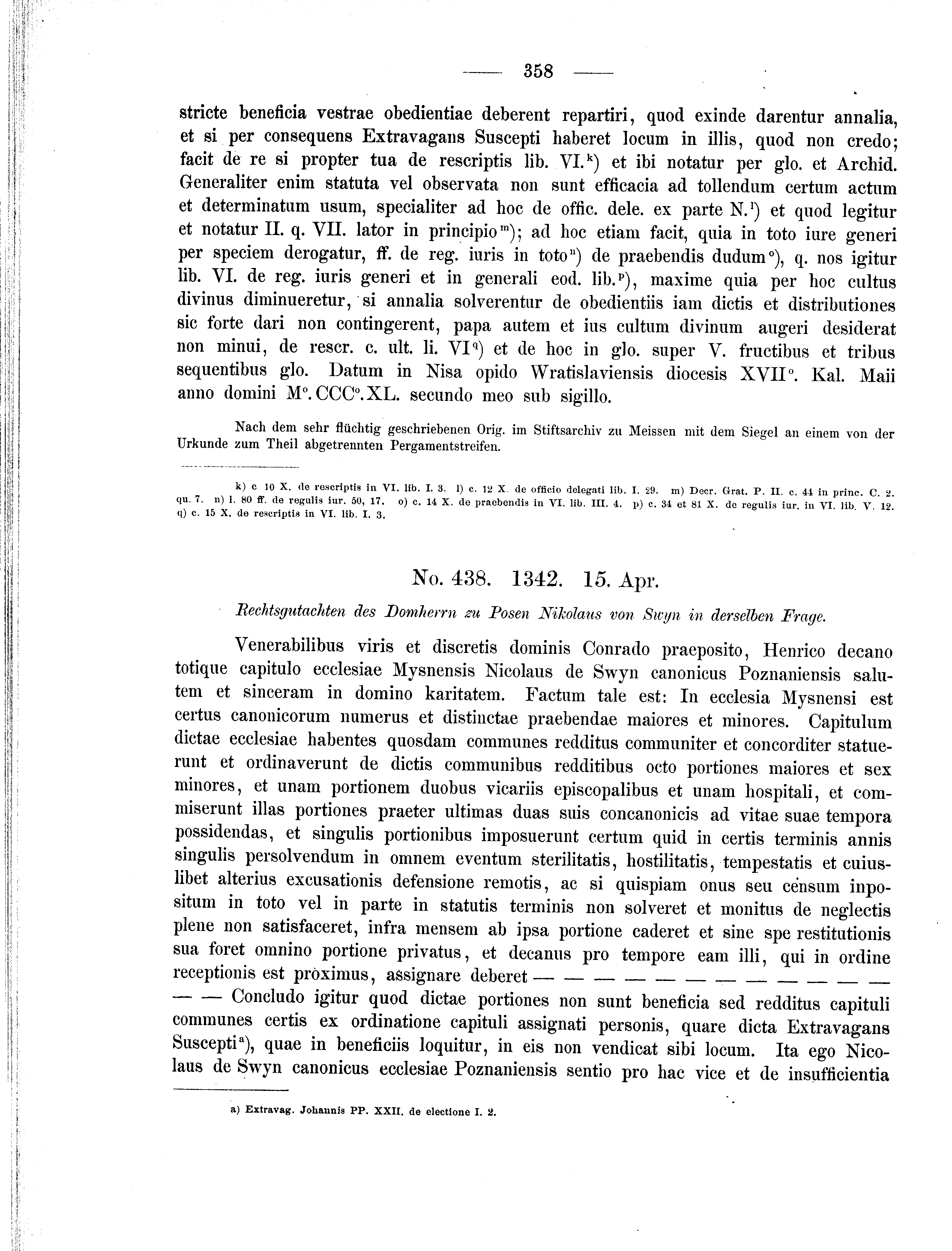 Historische Urkunde Seite 358 aus Band cds2_01