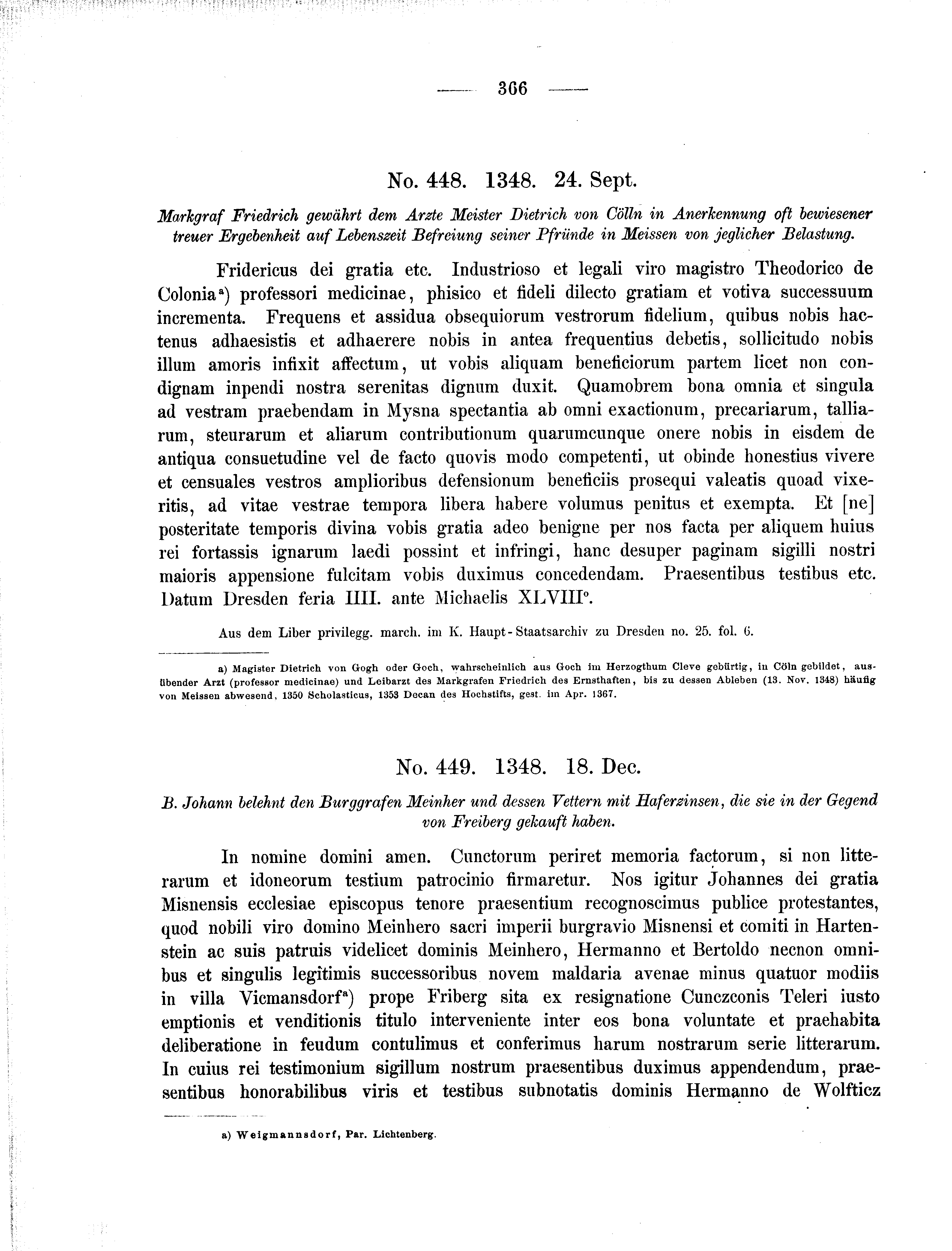 Historische Urkunde Seite 366 aus Band cds2_01