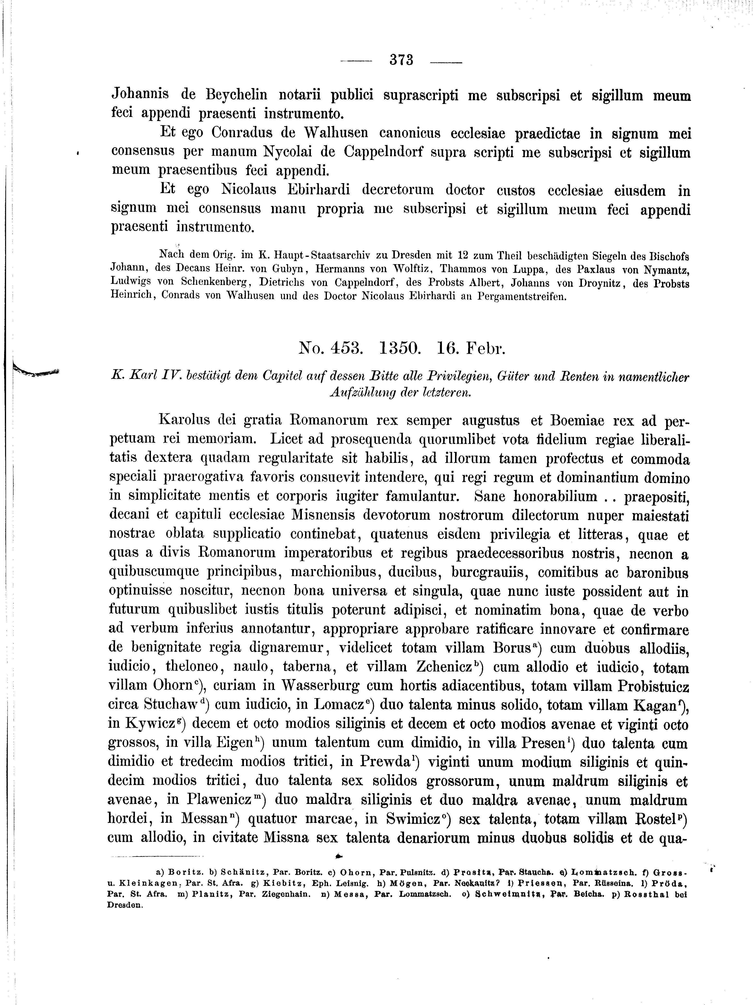 Historische Urkunde Seite 373 aus Band cds2_01