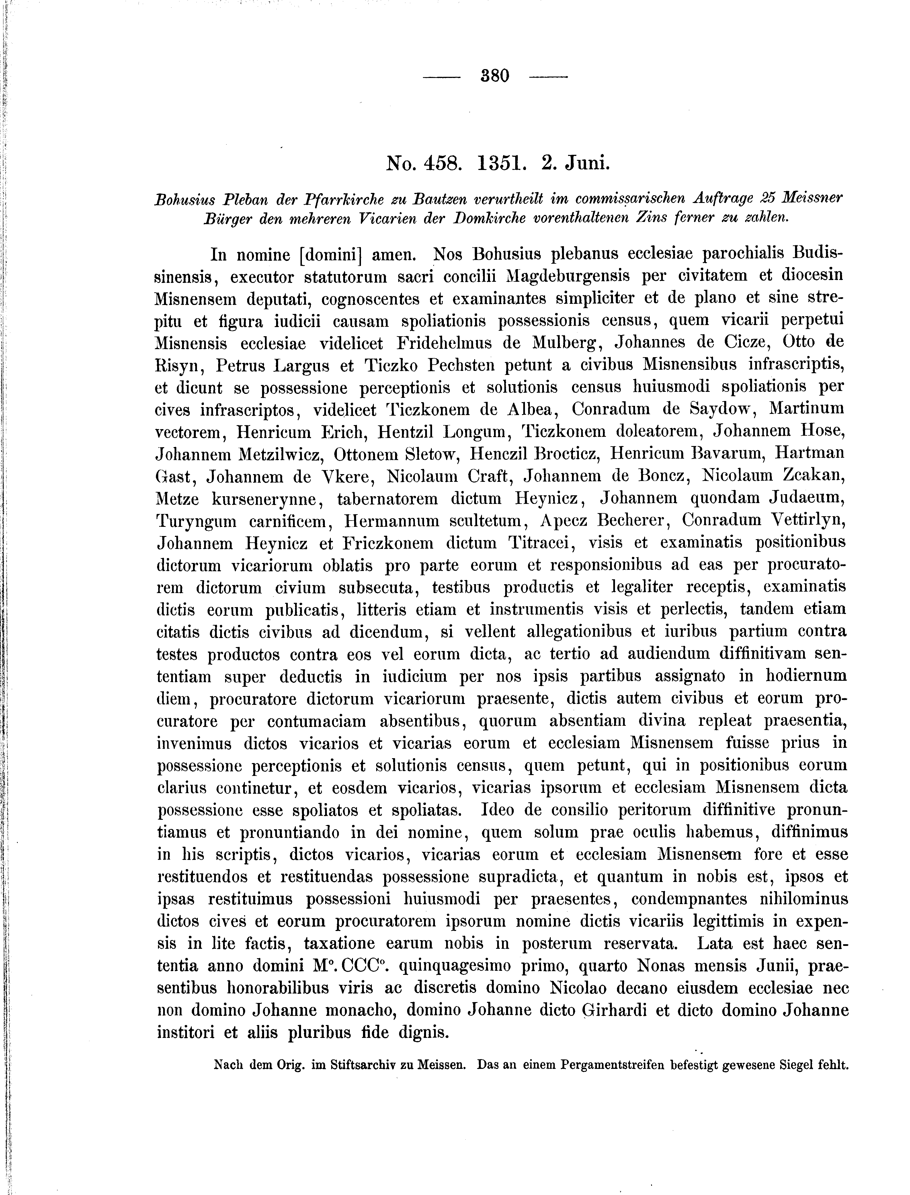 Historische Urkunde Seite 380 aus Band cds2_01