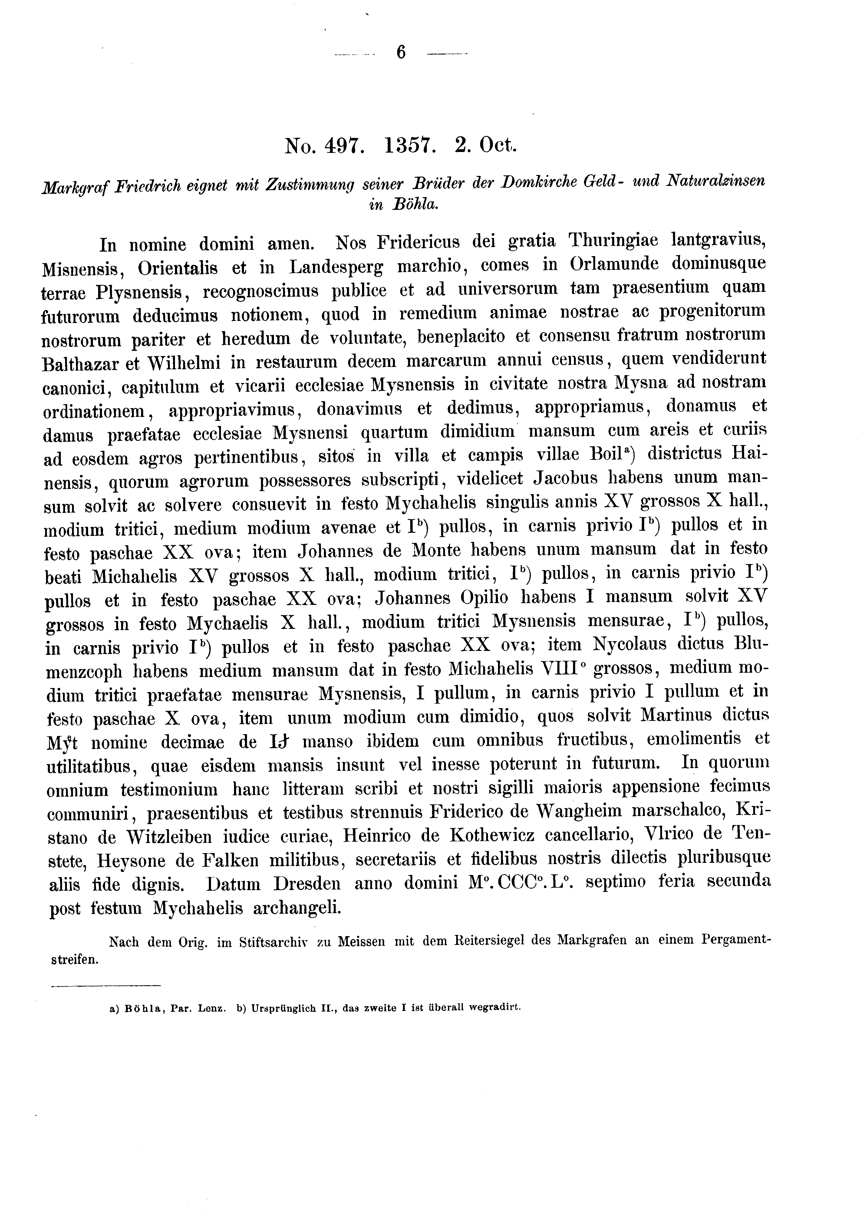 Historische Urkunde Seite 6 aus Band cds2_02
