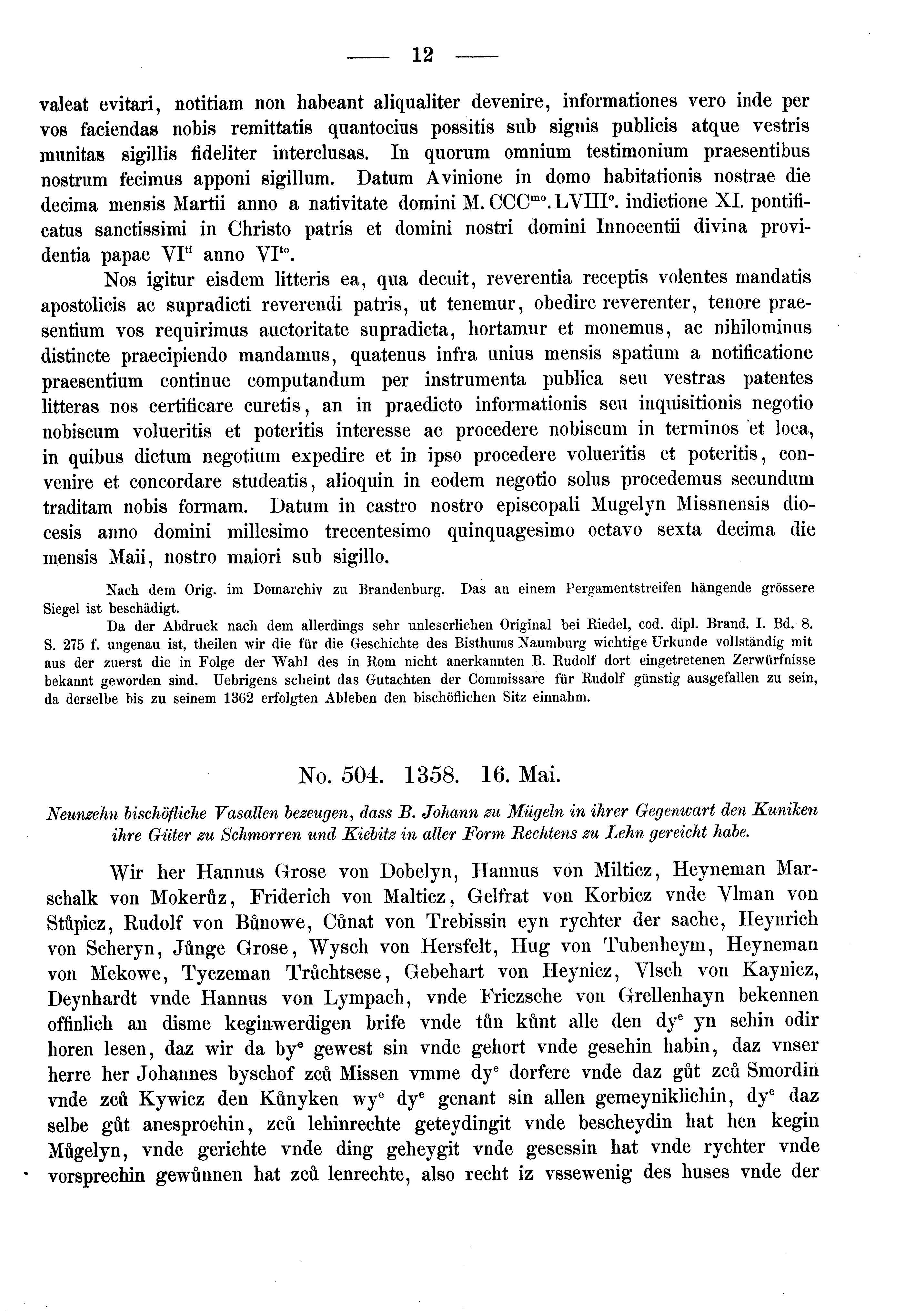 Historische Urkunde Seite 12 aus Band cds2_02