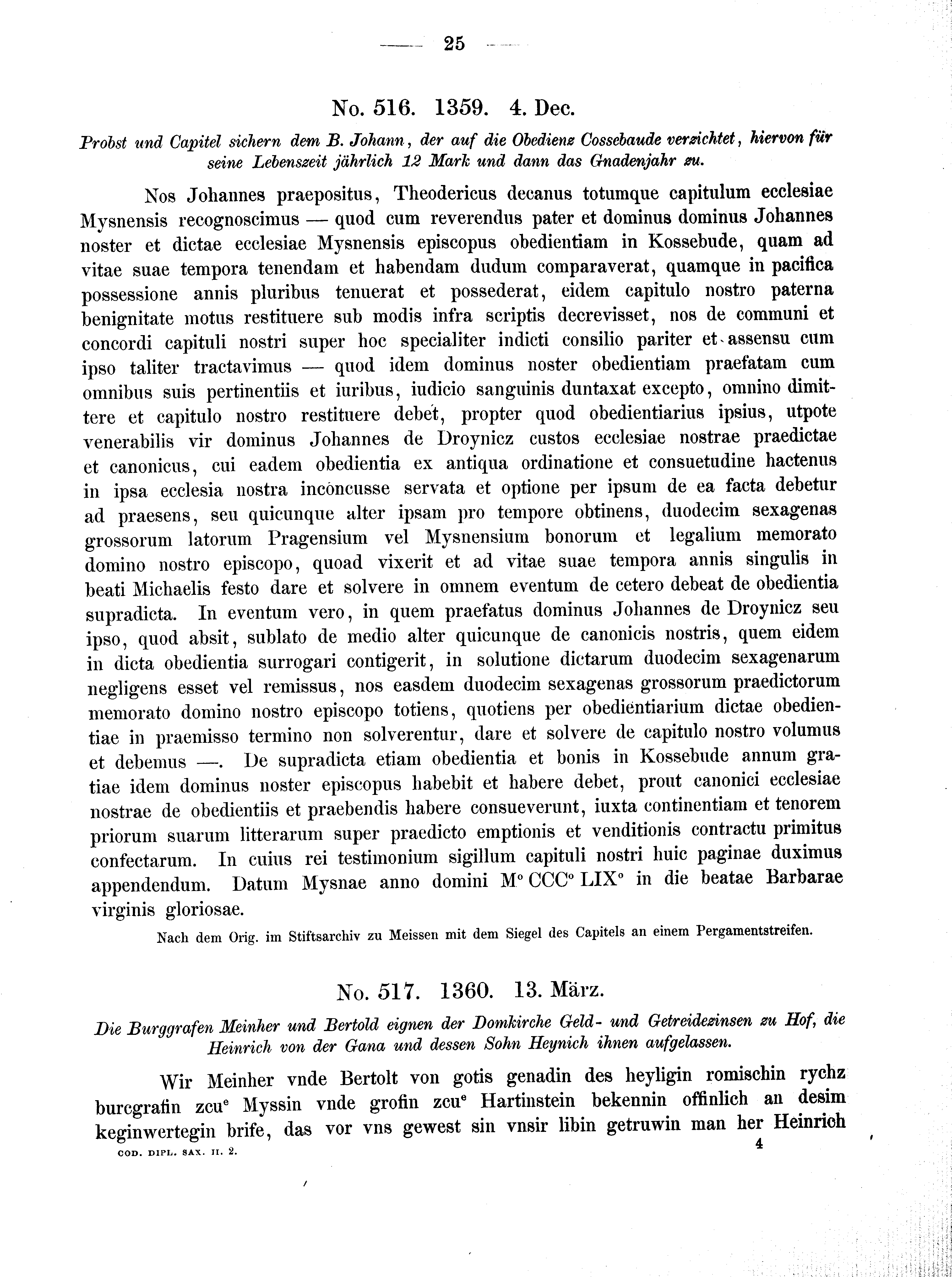 Historische Urkunde Seite 25 aus Band cds2_02