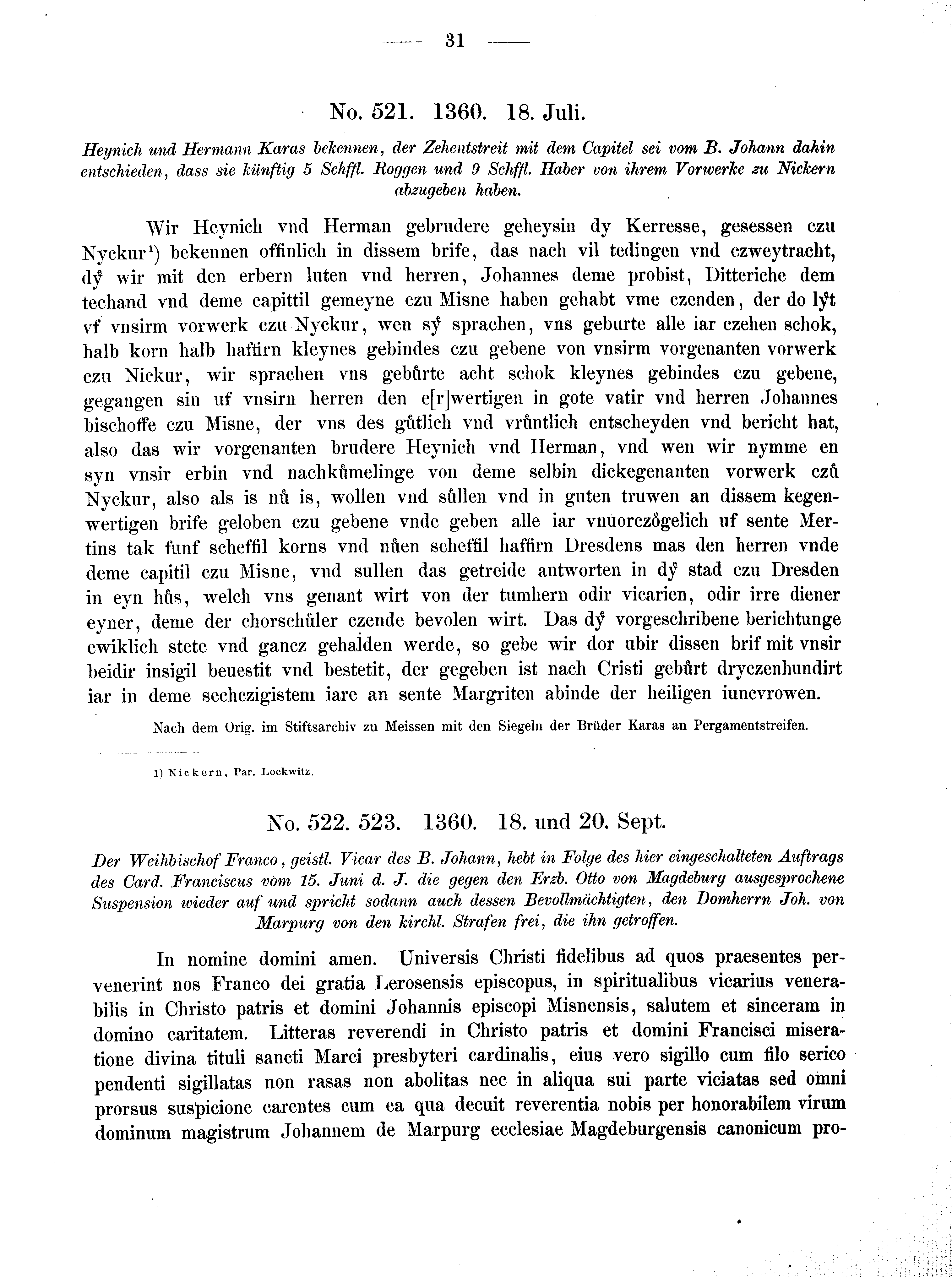 Historische Urkunde Seite 31 aus Band cds2_02