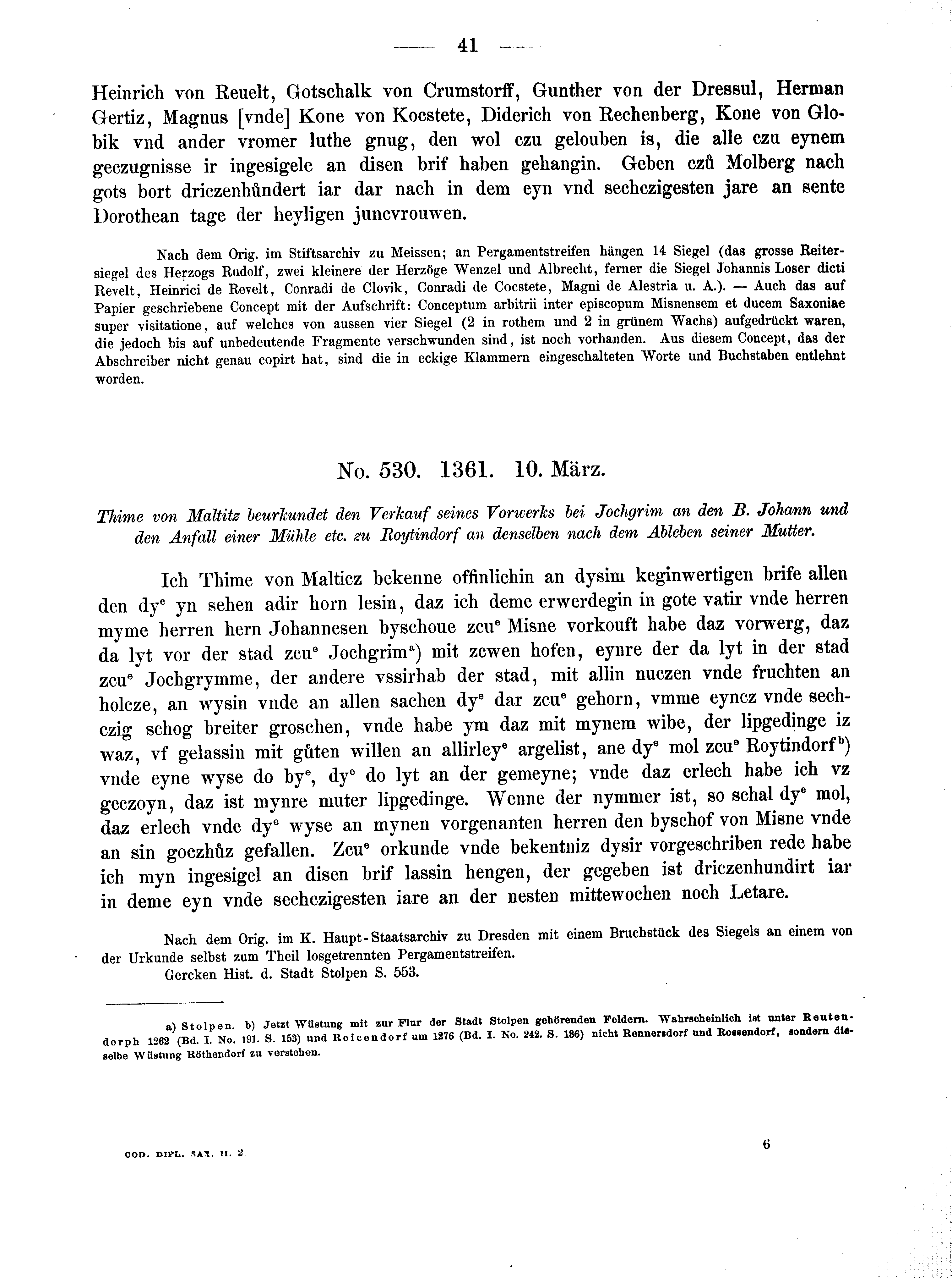 Historische Urkunde Seite 41 aus Band cds2_02