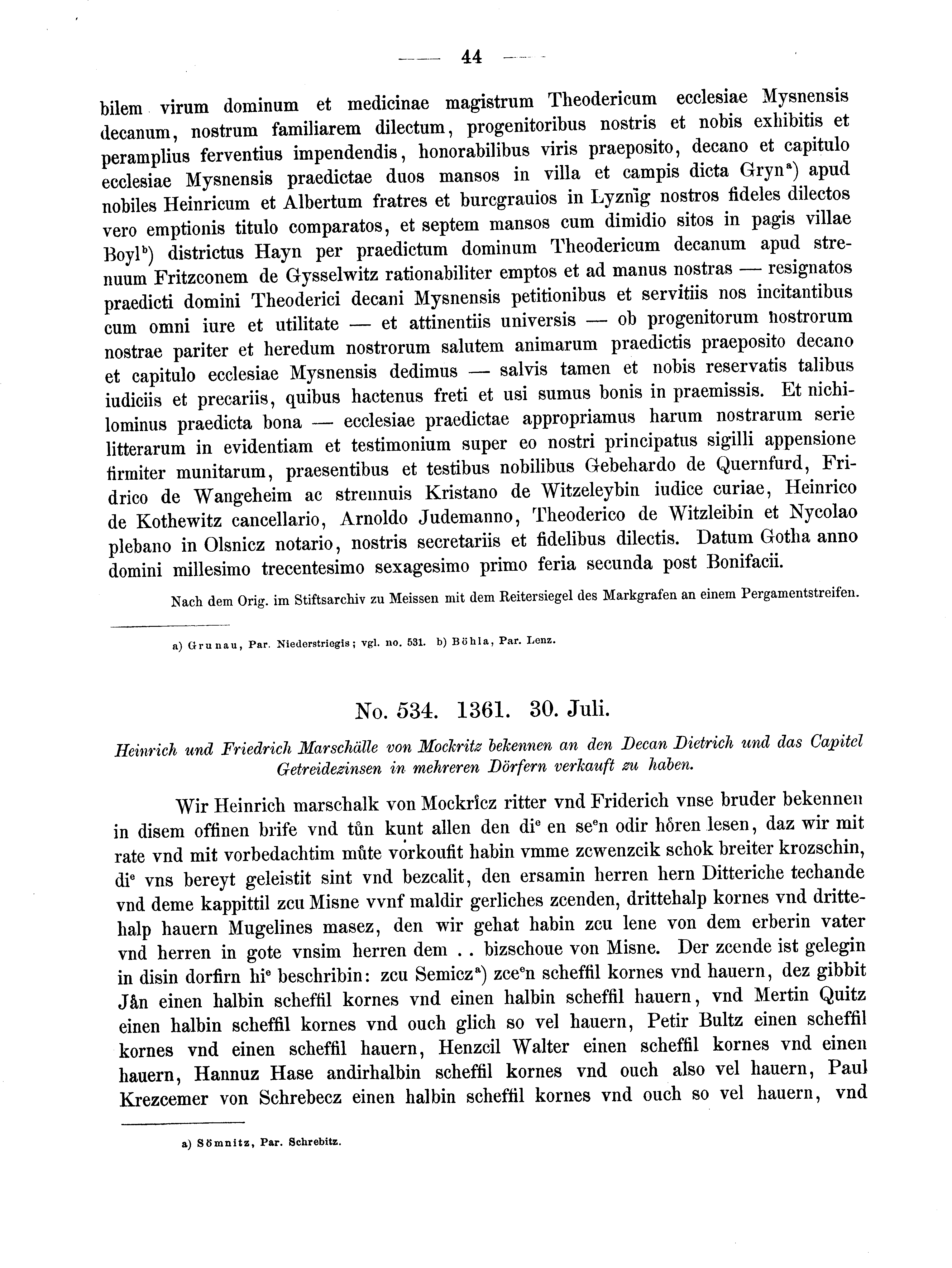 Historische Urkunde Seite 44 aus Band cds2_02