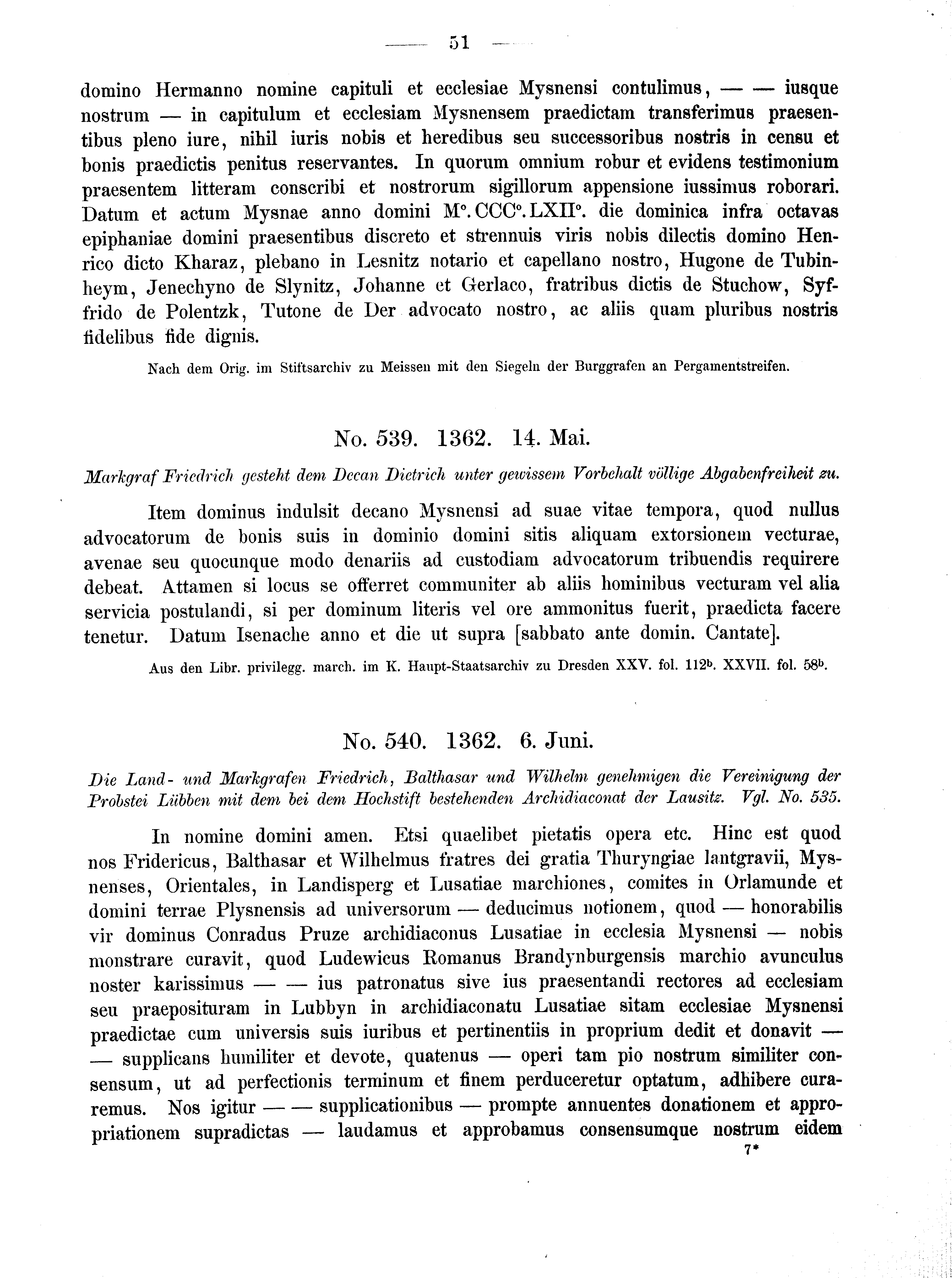 Historische Urkunde Seite 51 aus Band cds2_02