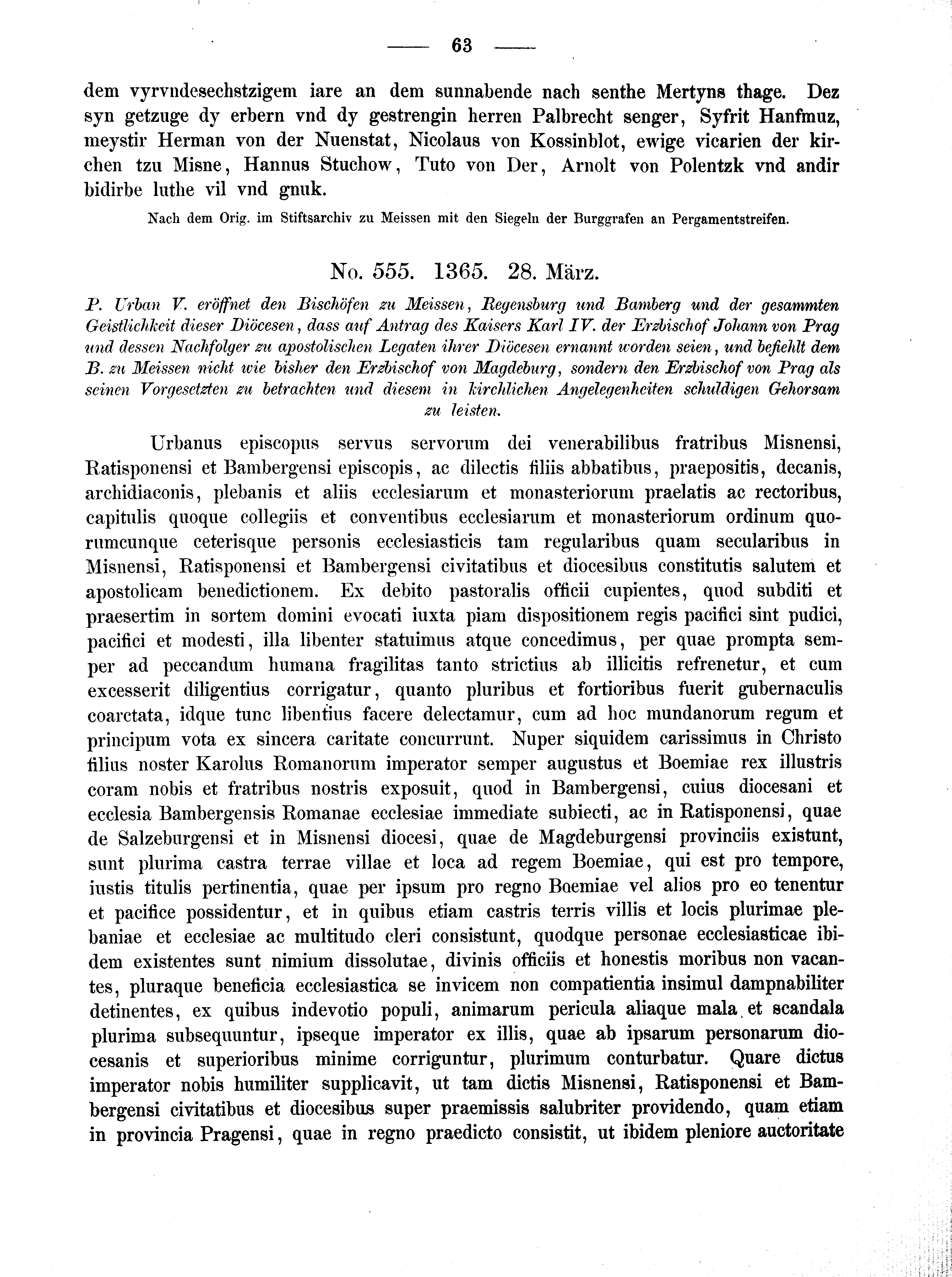 Historische Urkunde Seite 63 aus Band cds2_02