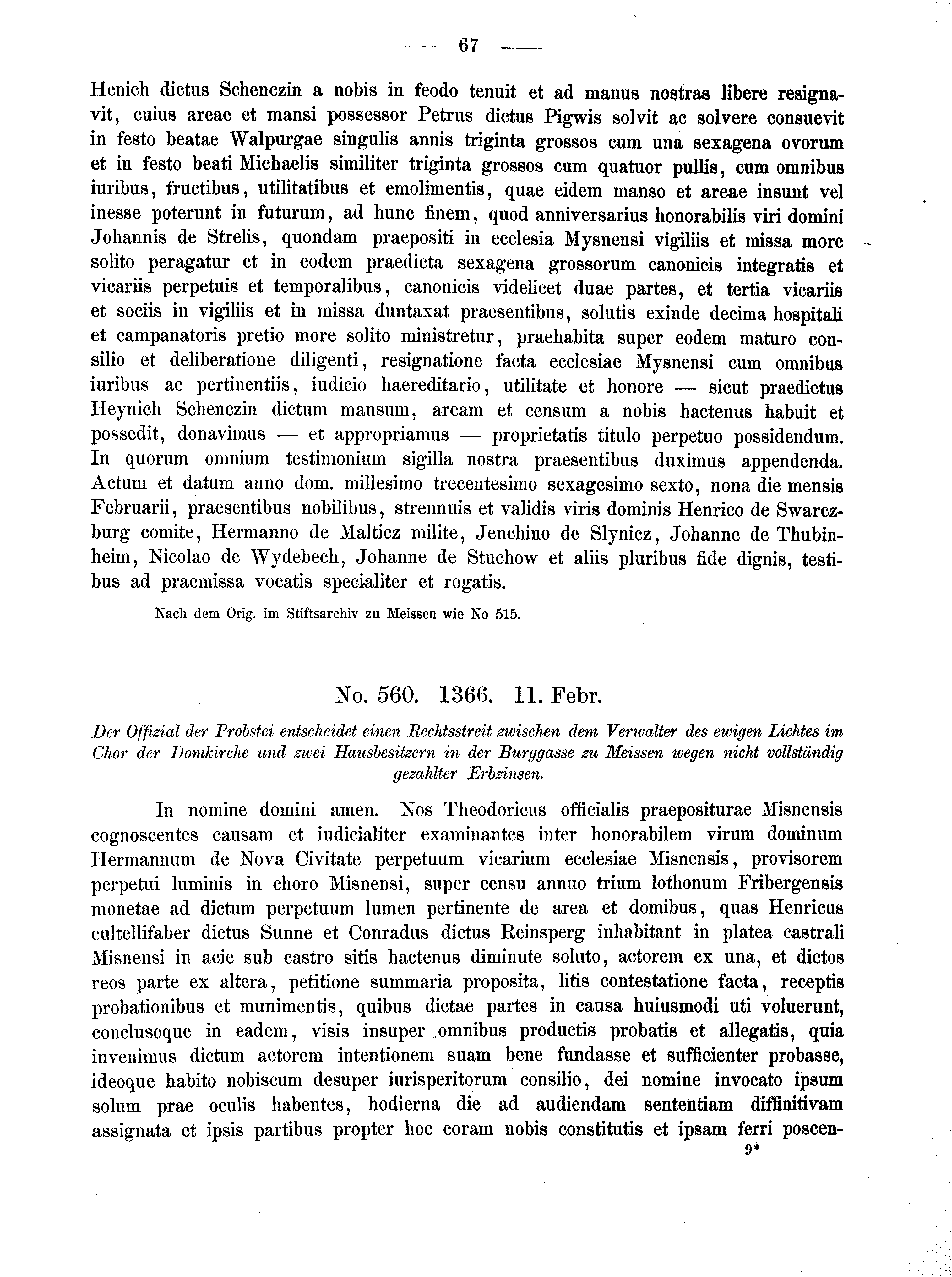 Historische Urkunde Seite 67 aus Band cds2_02