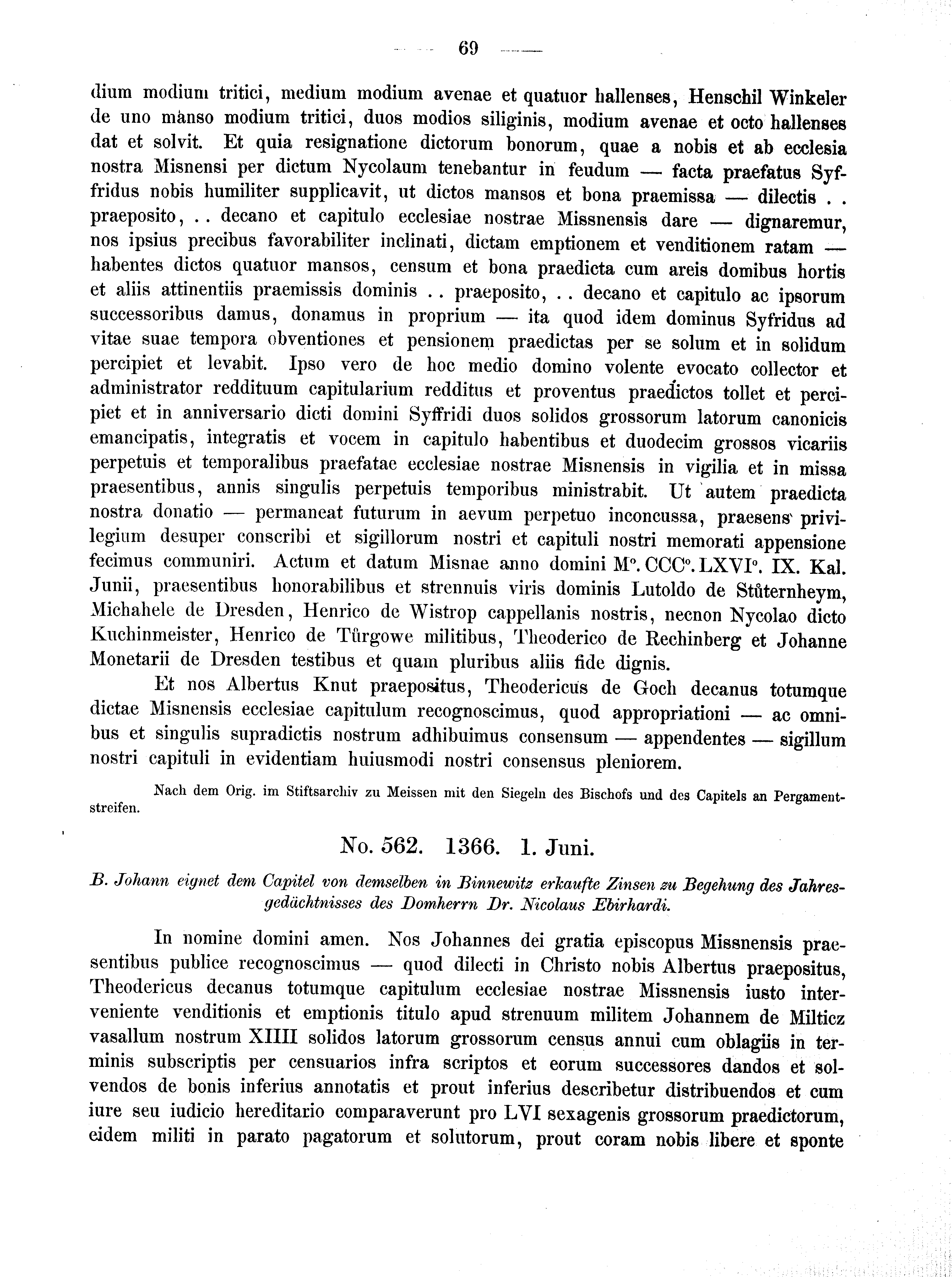 Historische Urkunde Seite 69 aus Band cds2_02