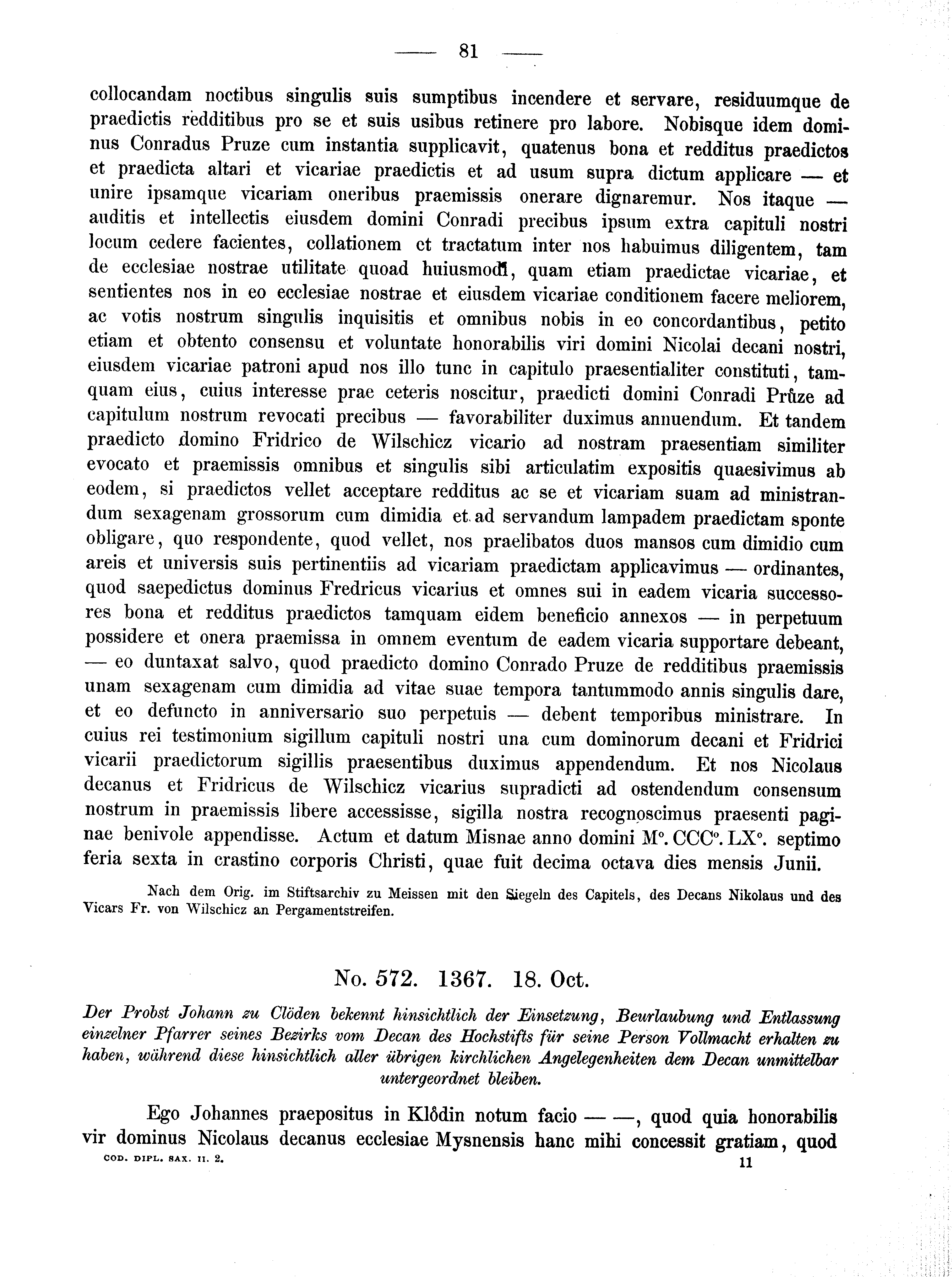 Historische Urkunde Seite 81 aus Band cds2_02