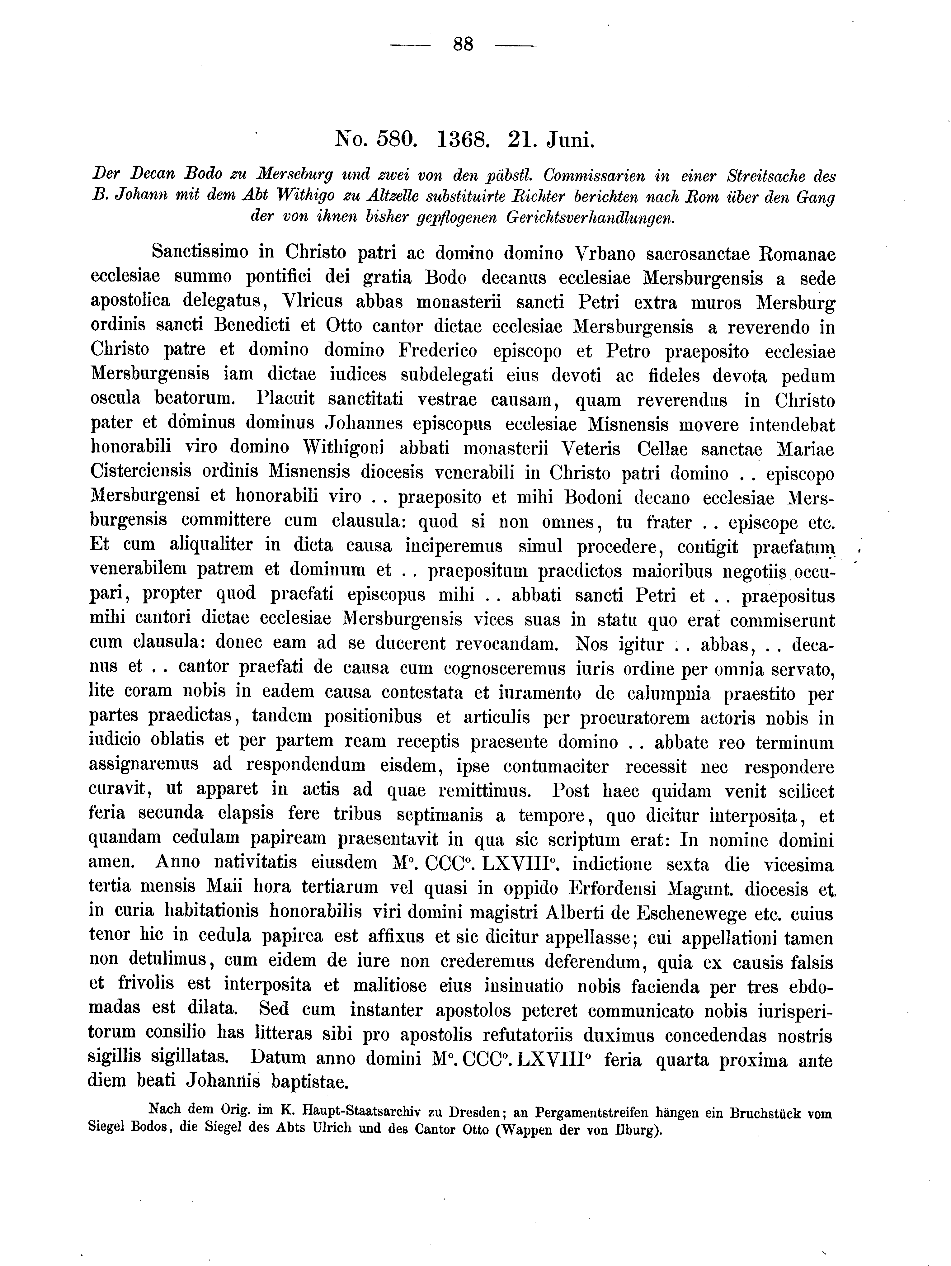 Historische Urkunde Seite 88 aus Band cds2_02