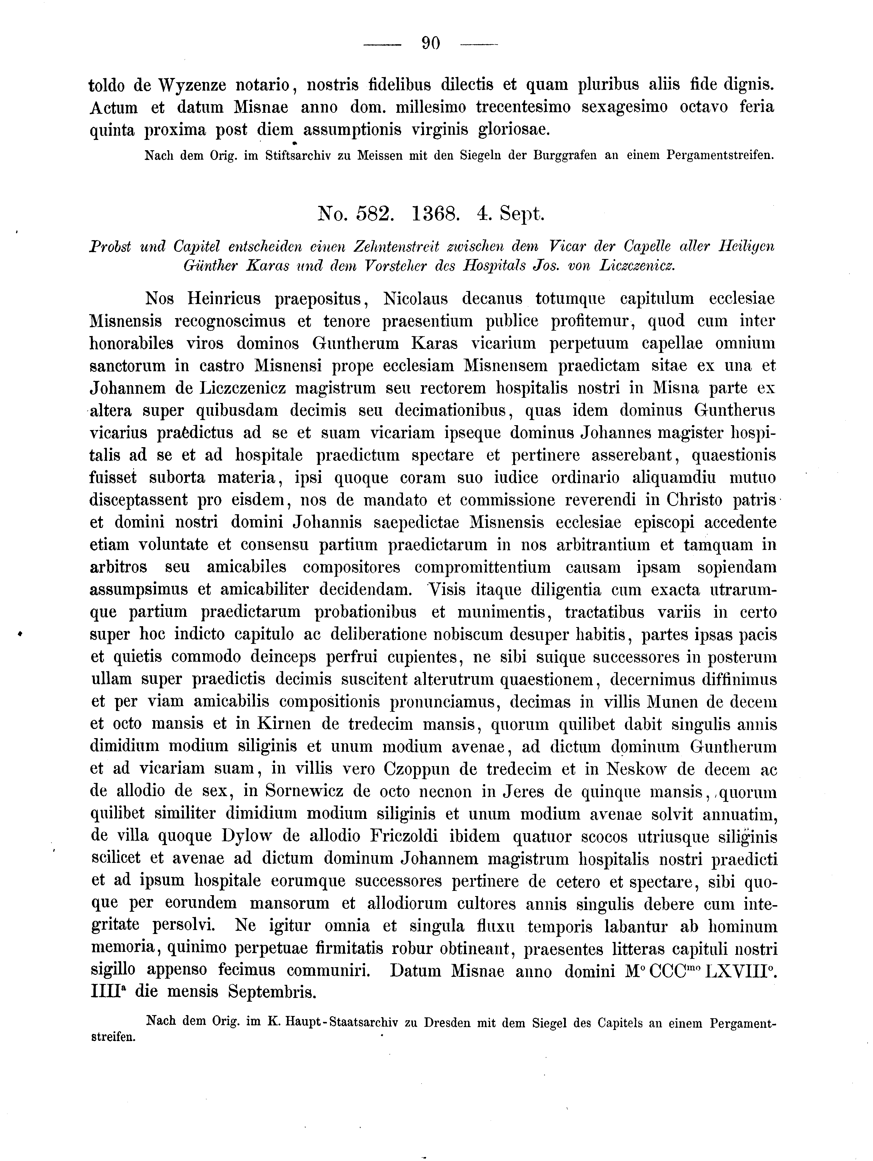 Historische Urkunde Seite 90 aus Band cds2_02
