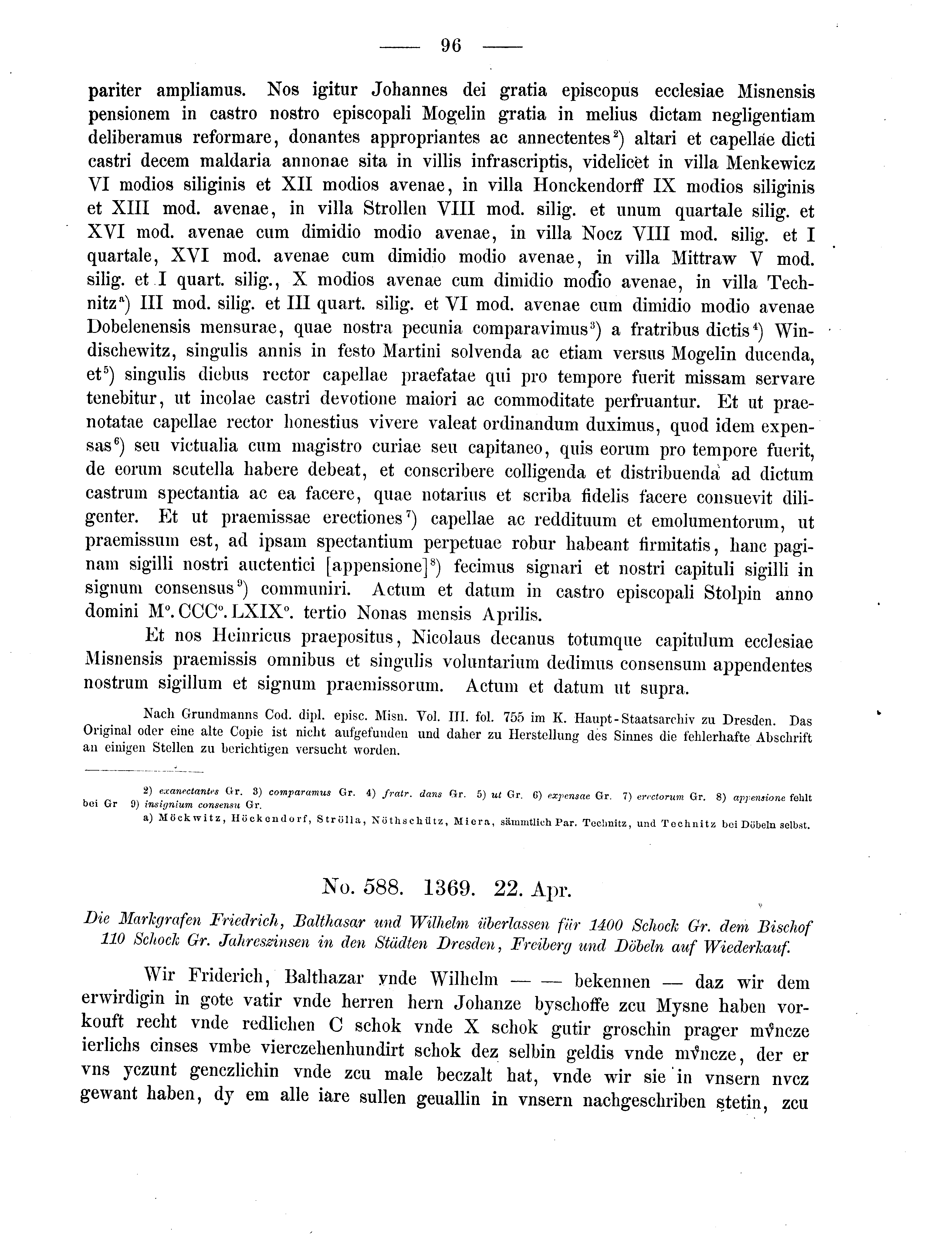 Historische Urkunde Seite 96 aus Band cds2_02