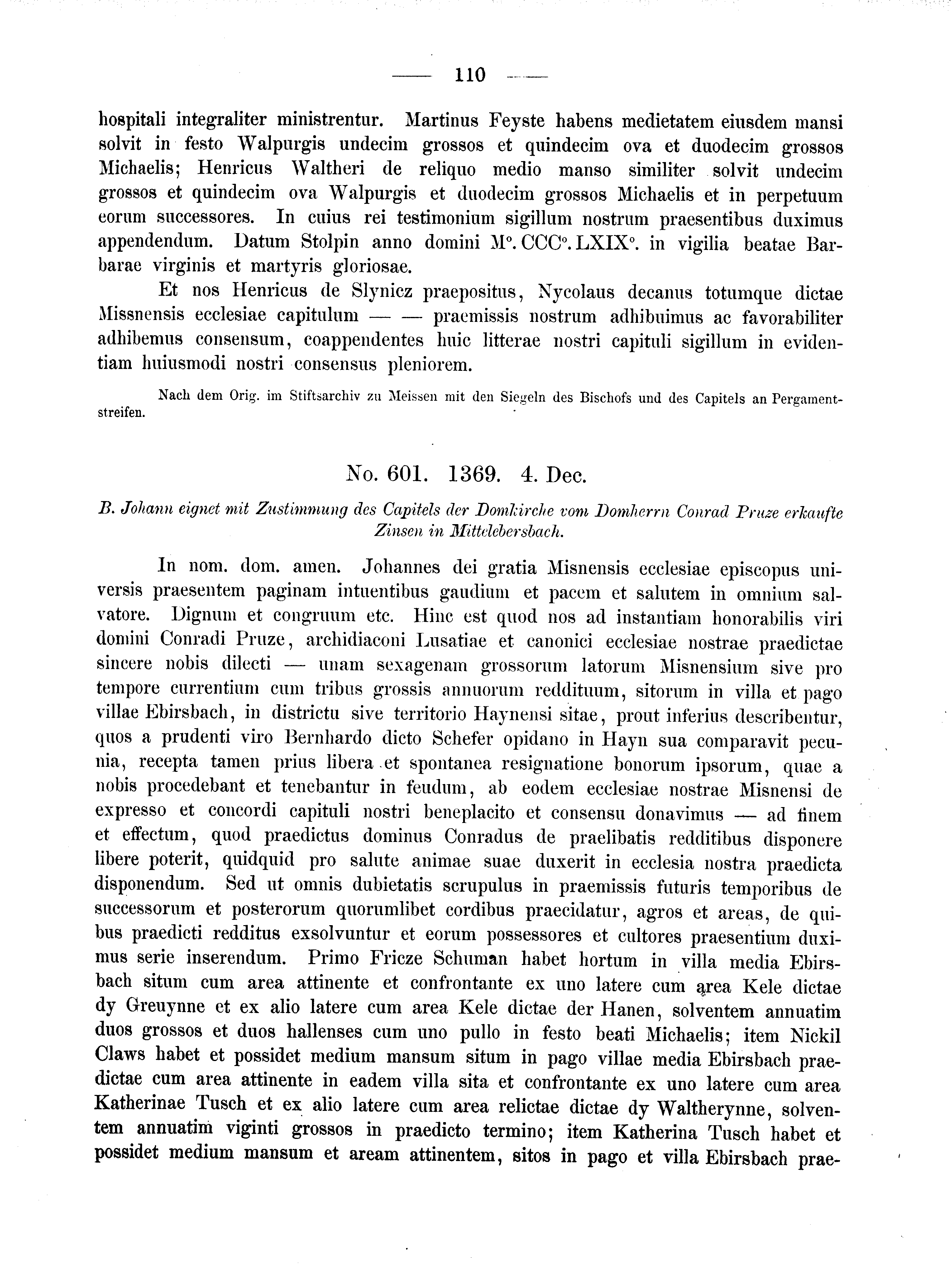 Historische Urkunde Seite 110 aus Band cds2_02