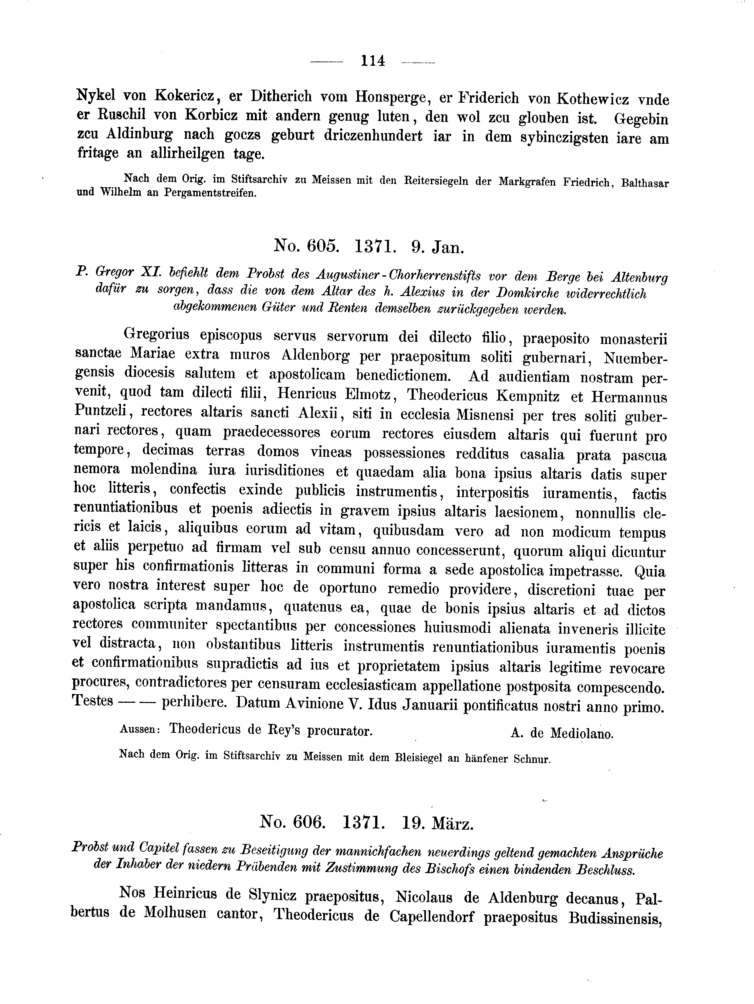 Historische Urkunde Seite 114 aus Band cds2_02