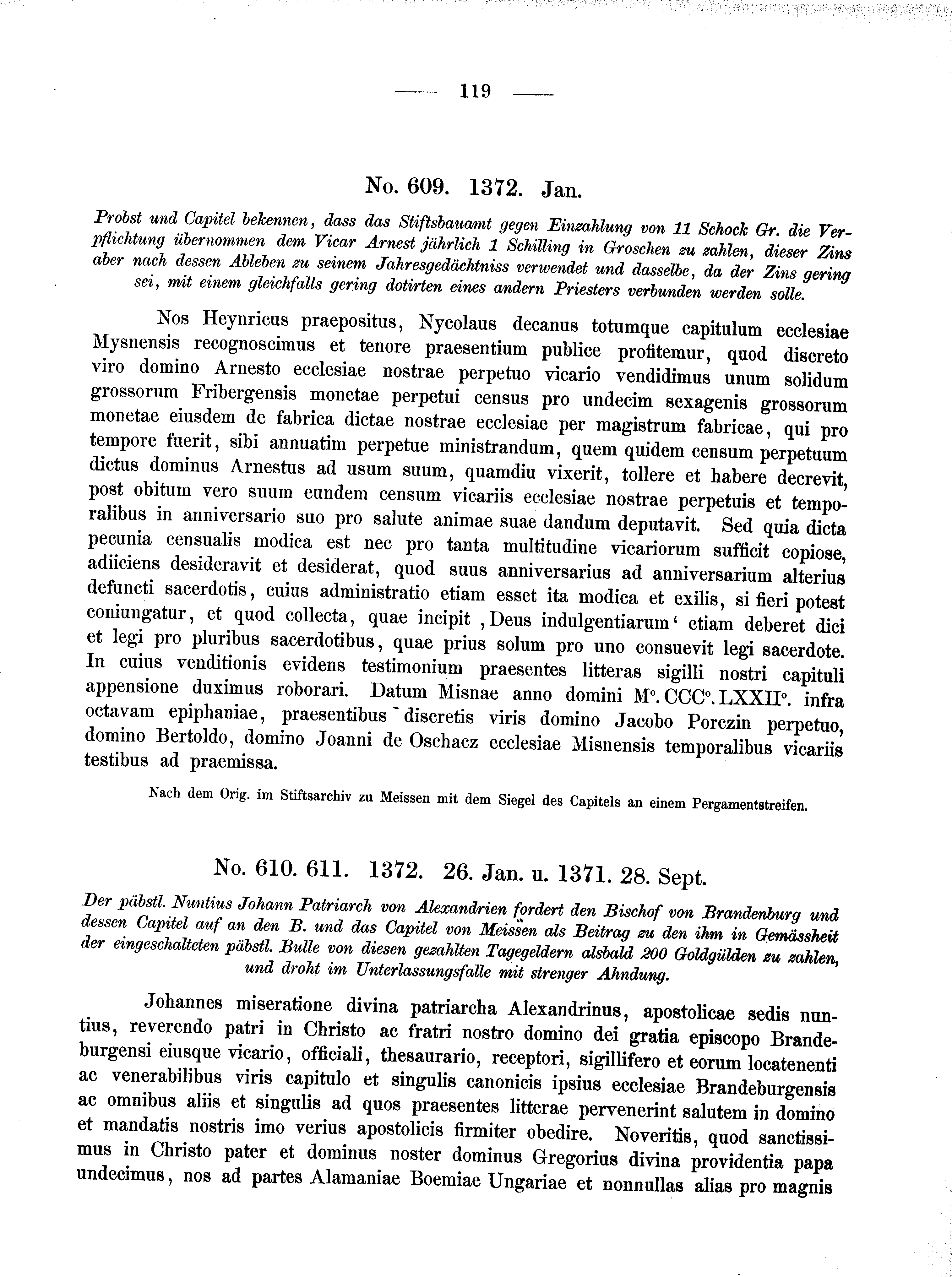 Historische Urkunde Seite 119 aus Band cds2_02