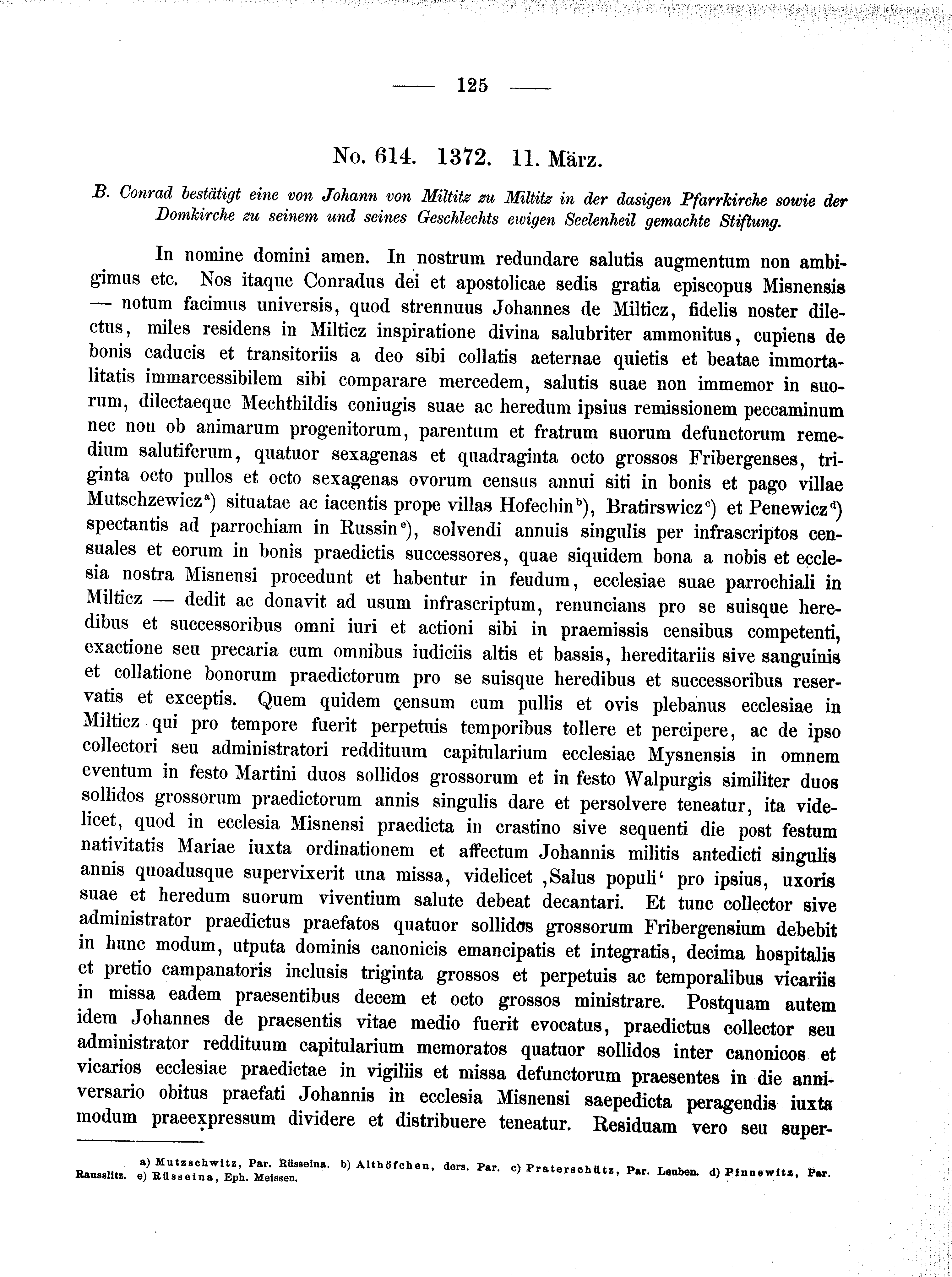 Historische Urkunde Seite 125 aus Band cds2_02