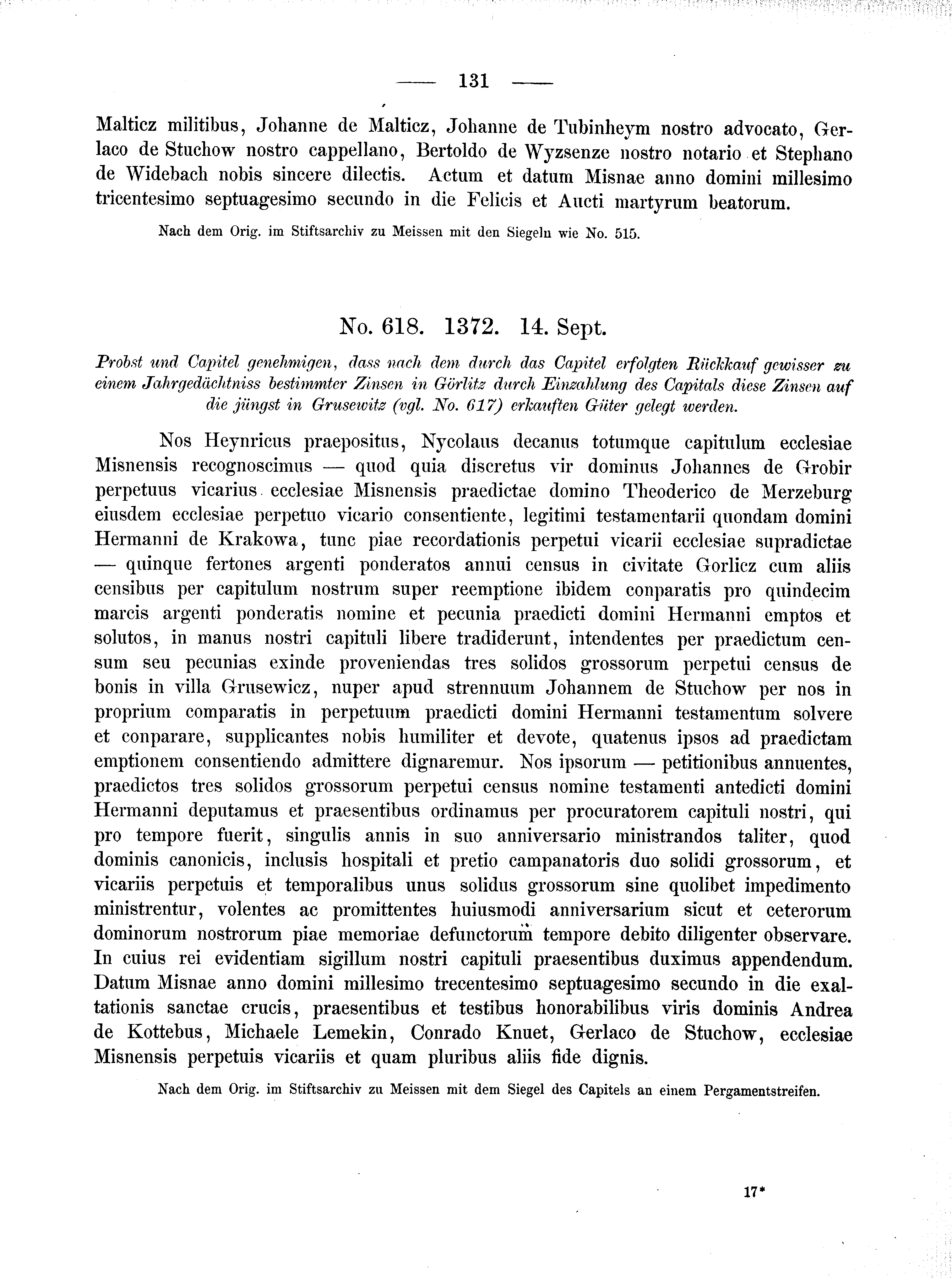 Historische Urkunde Seite 131 aus Band cds2_02