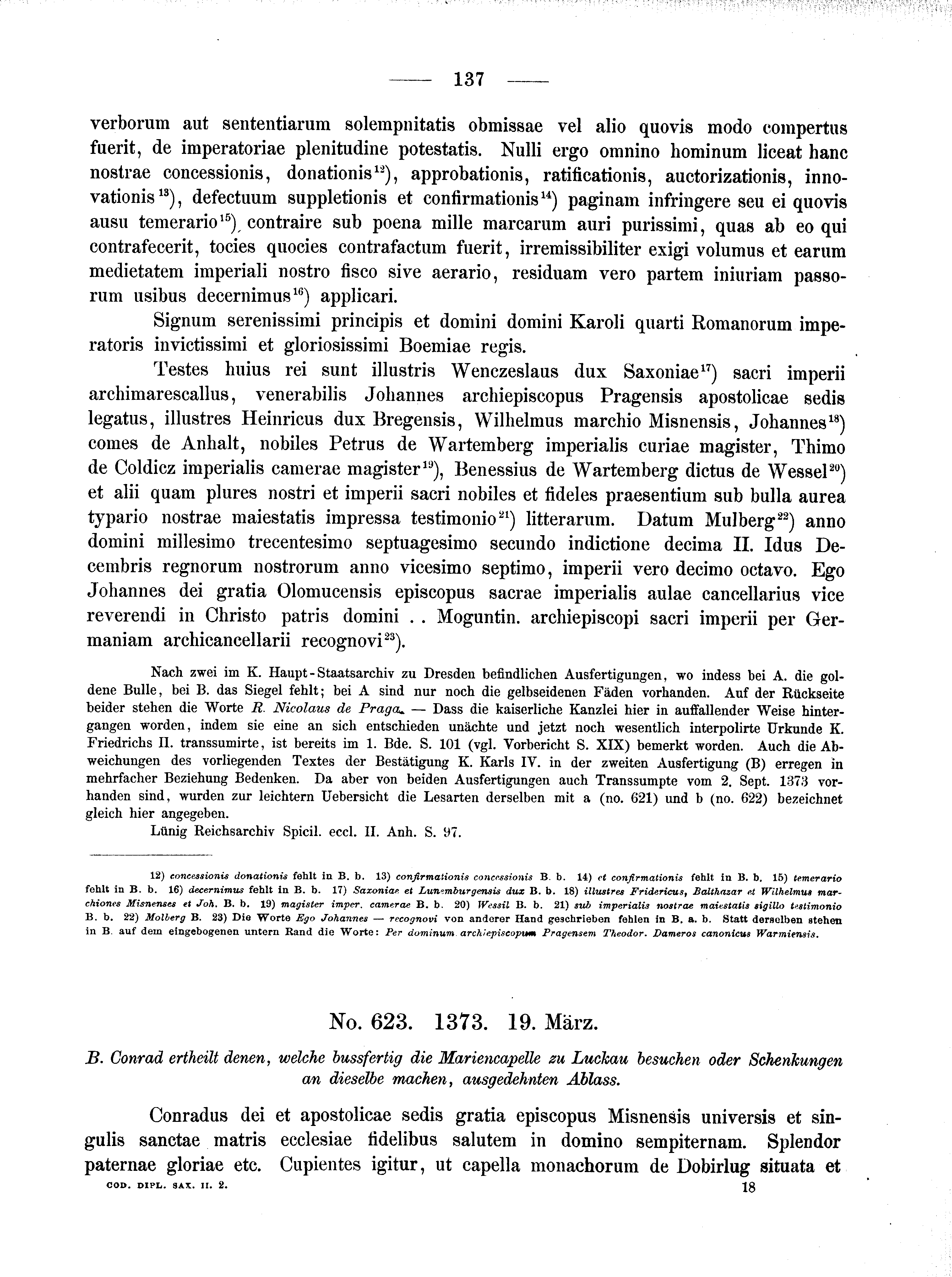 Historische Urkunde Seite 137 aus Band cds2_02