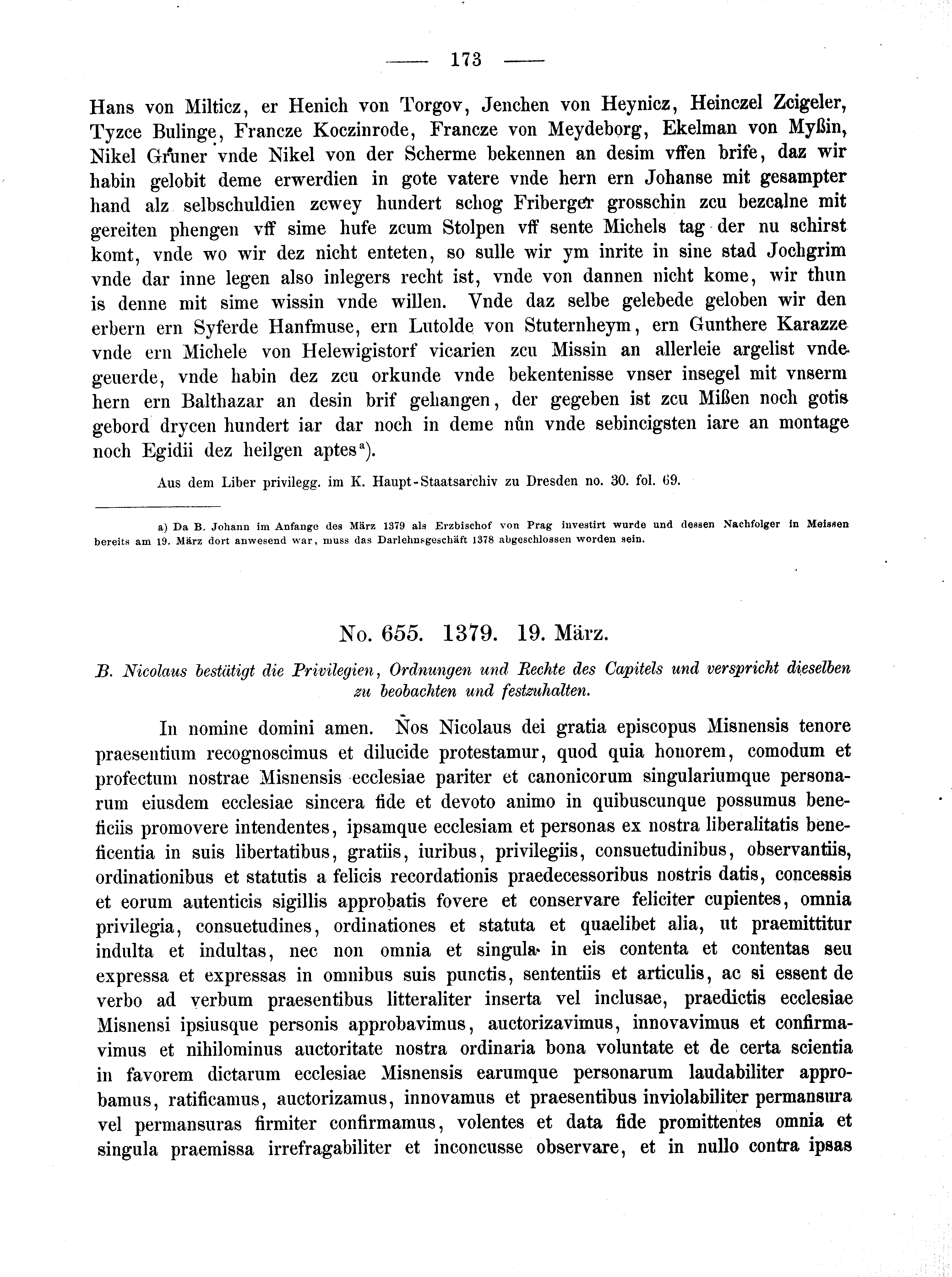 Historische Urkunde Seite 173 aus Band cds2_02