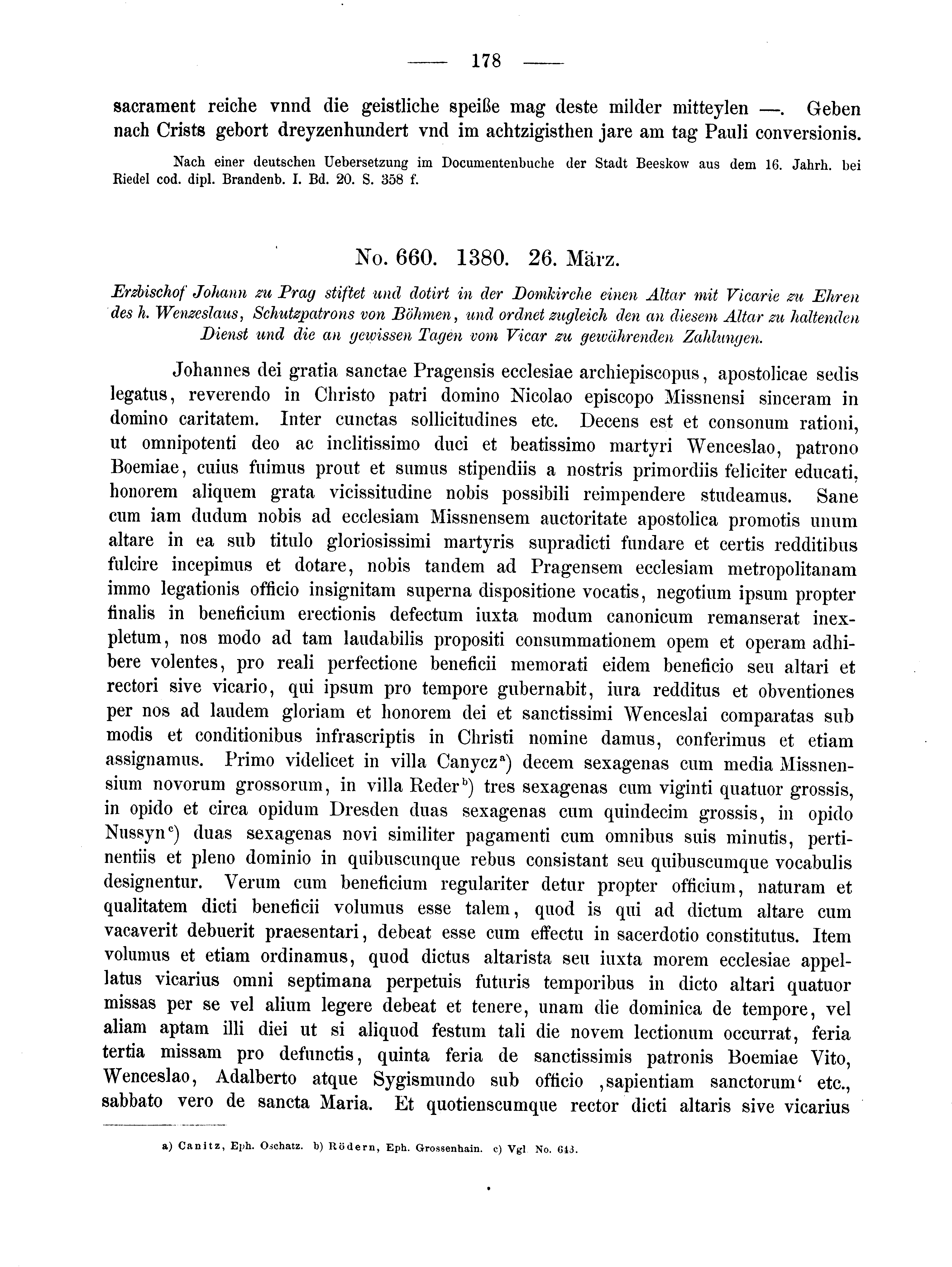 Historische Urkunde Seite 178 aus Band cds2_02