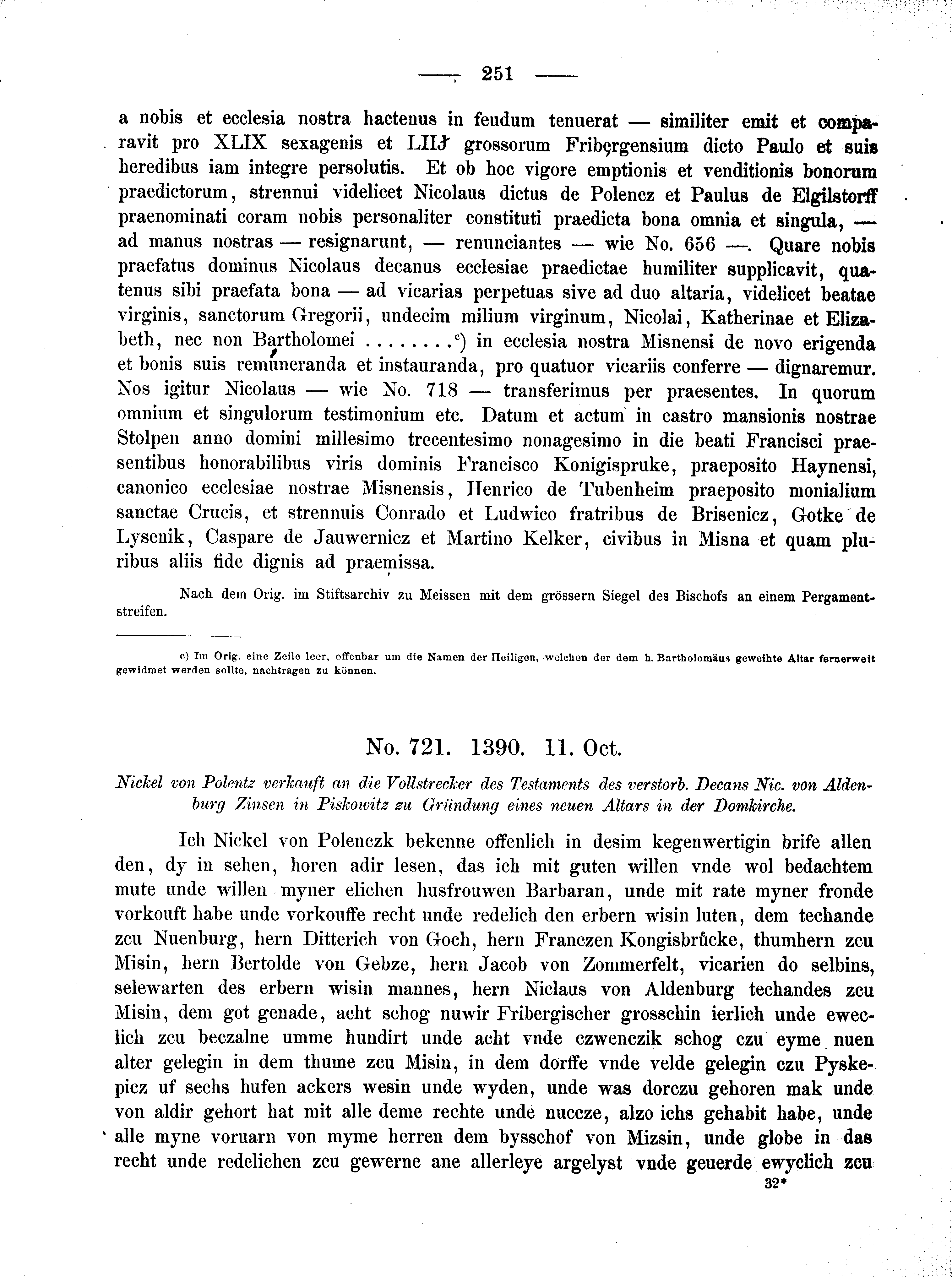 Historische Urkunde Seite 251 aus Band cds2_02