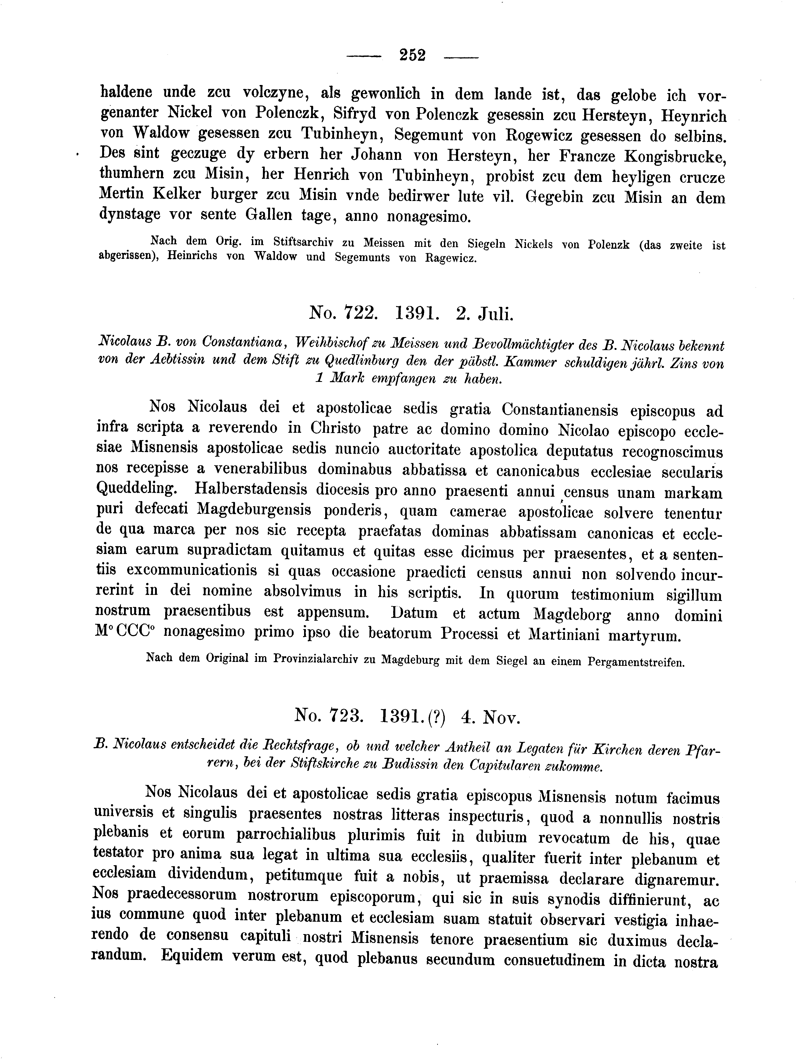 Historische Urkunde Seite 252 aus Band cds2_02