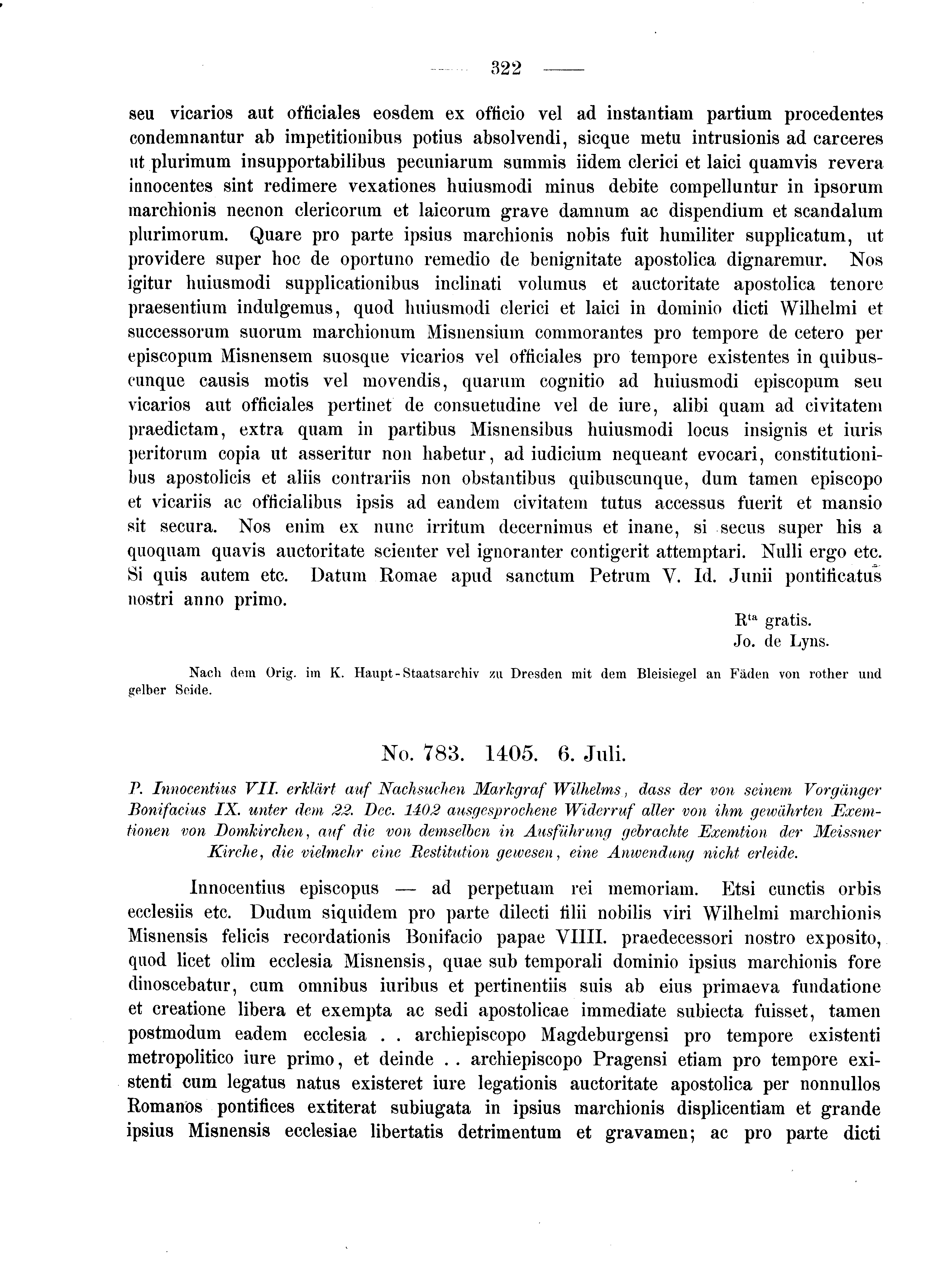 Historische Urkunde Seite 322 aus Band cds2_02