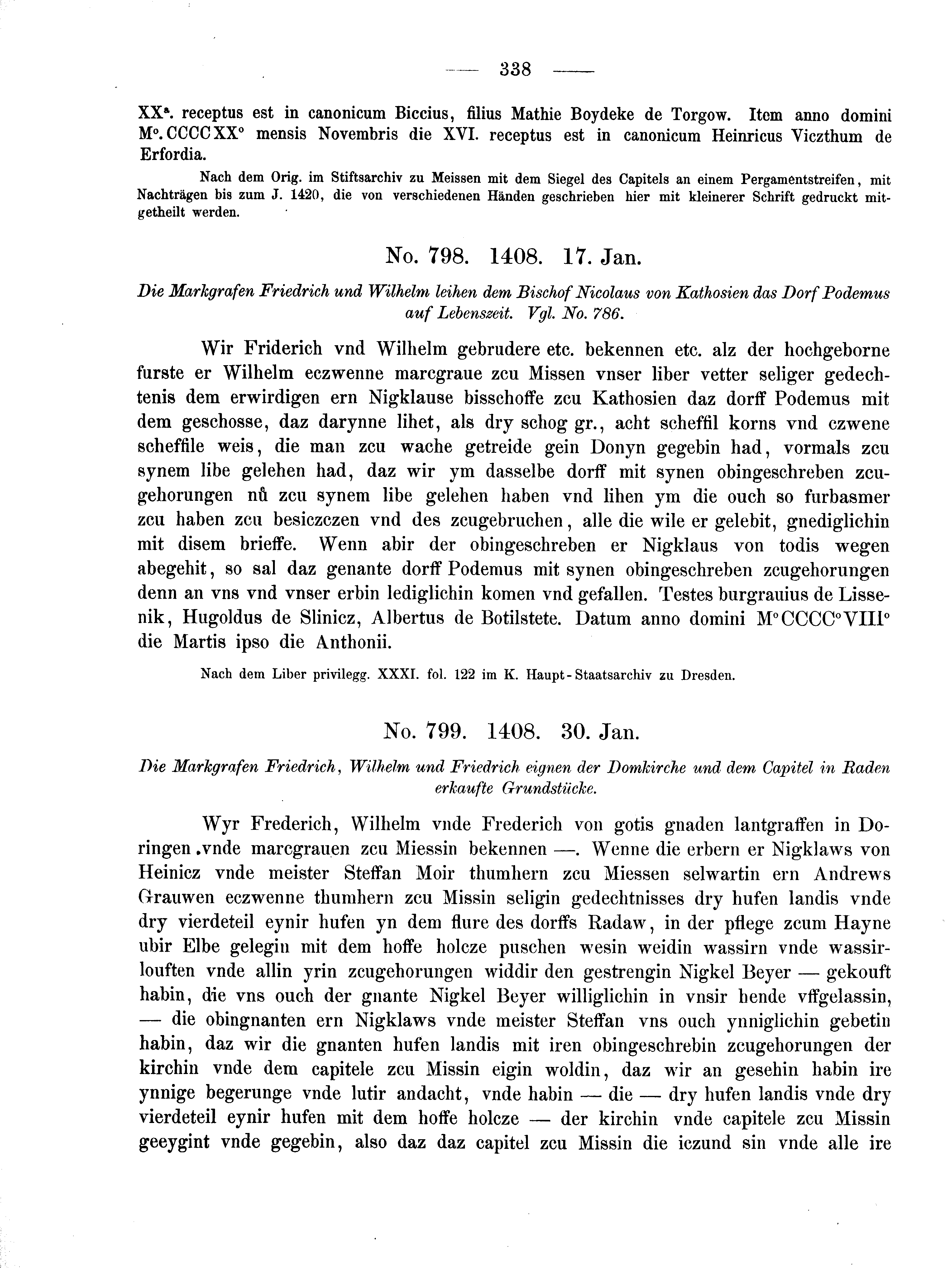 Historische Urkunde Seite 338 aus Band cds2_02