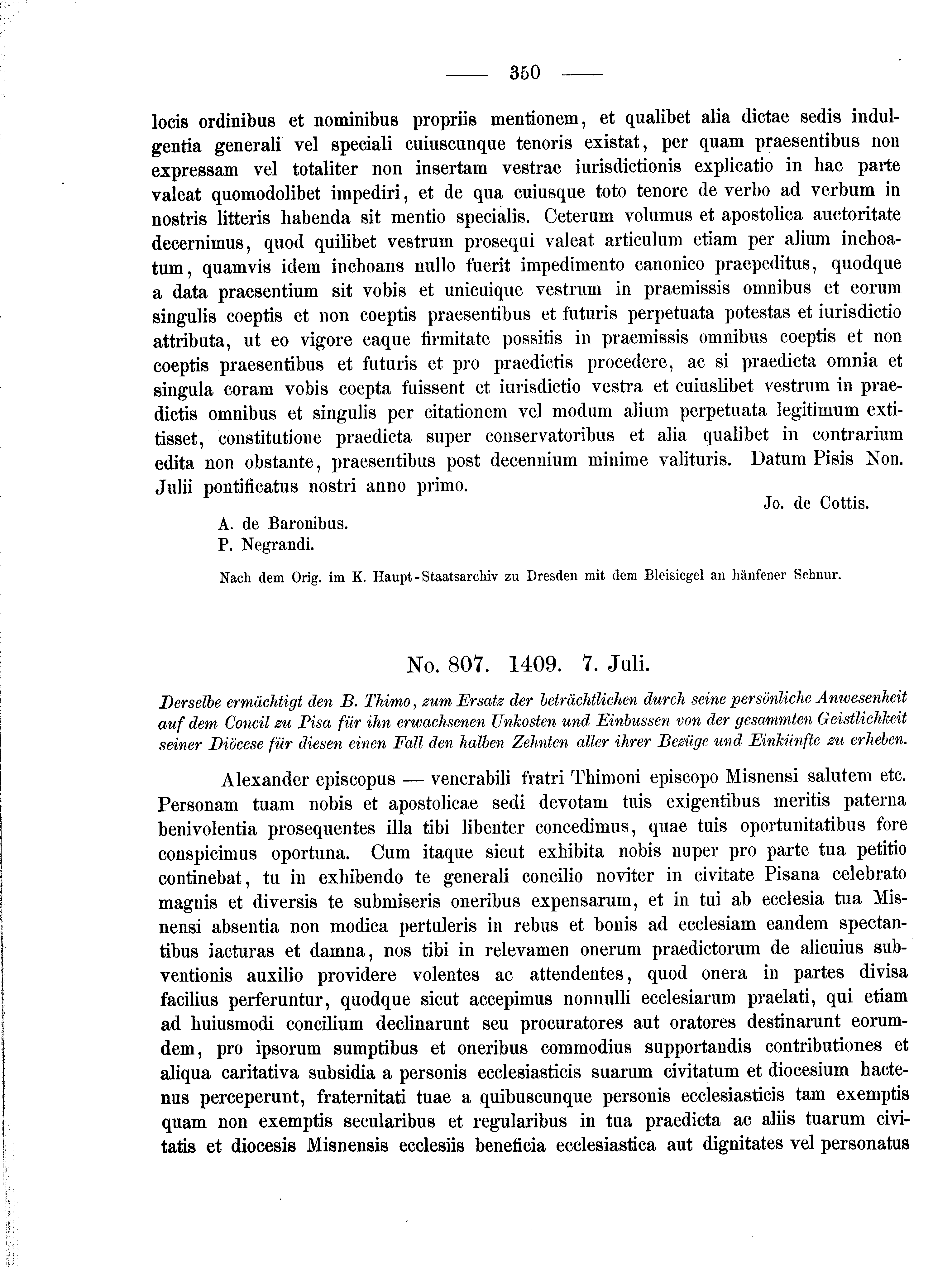 Historische Urkunde Seite 350 aus Band cds2_02