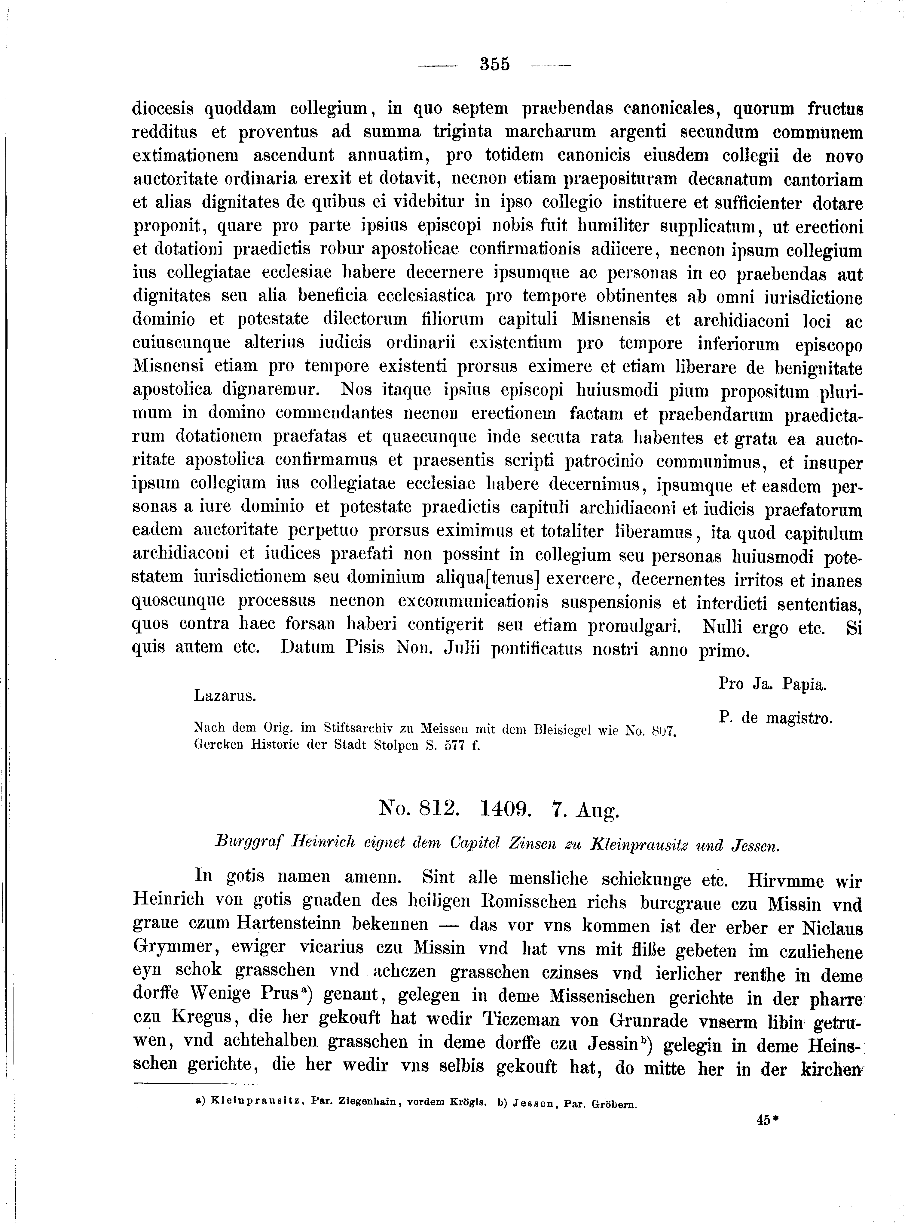 Historische Urkunde Seite 355 aus Band cds2_02