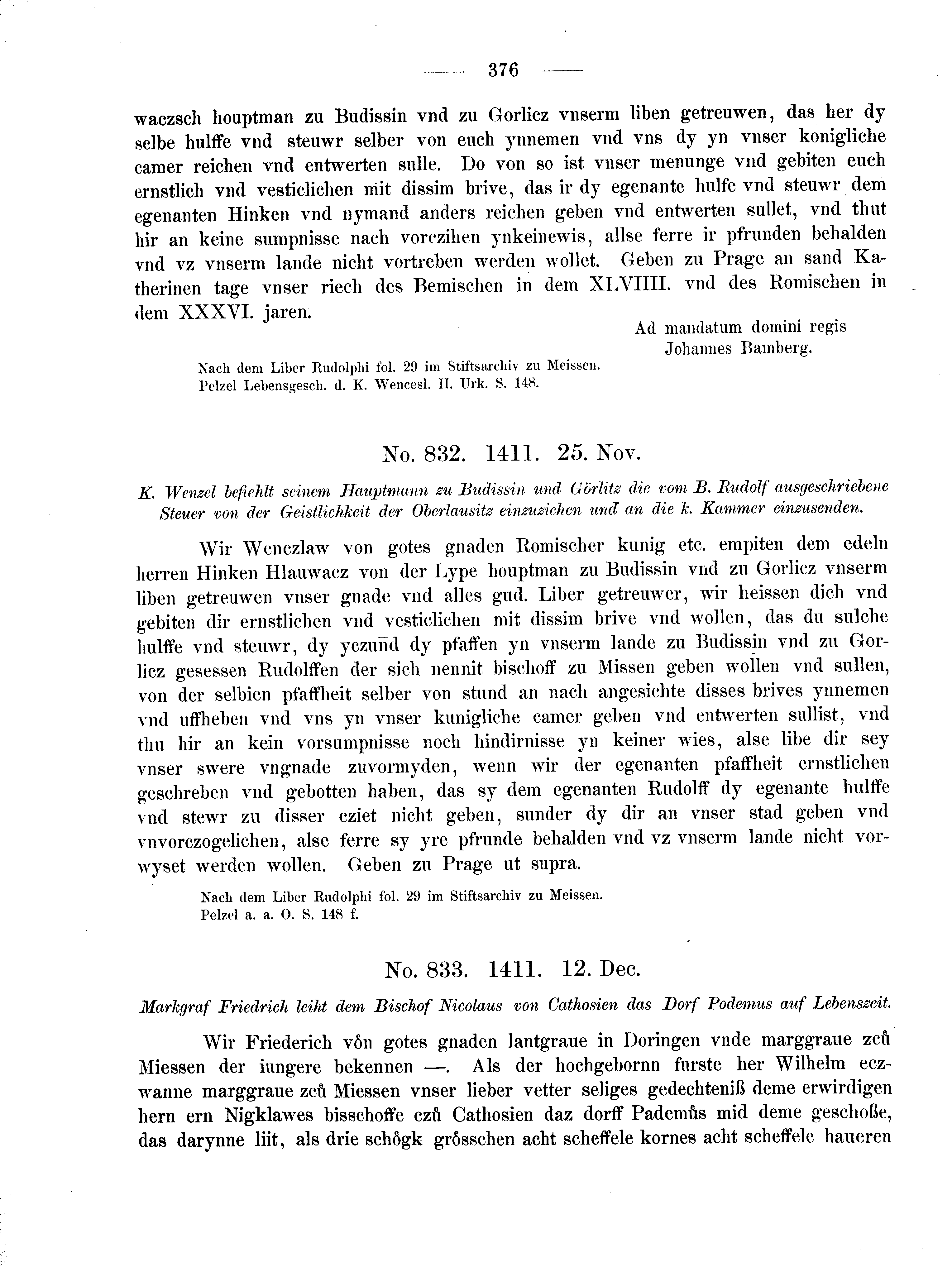 Historische Urkunde Seite 376 aus Band cds2_02