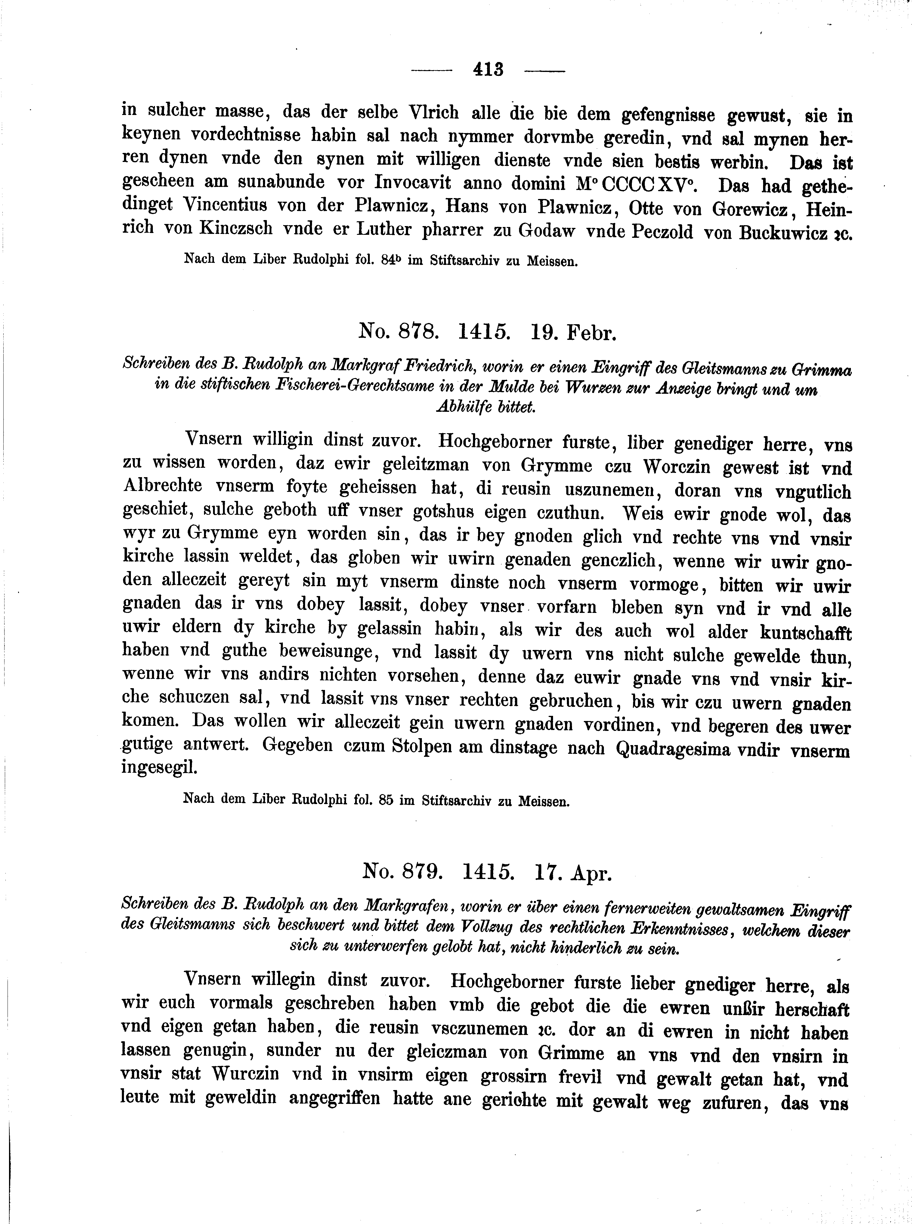 Historische Urkunde Seite 413 aus Band cds2_02