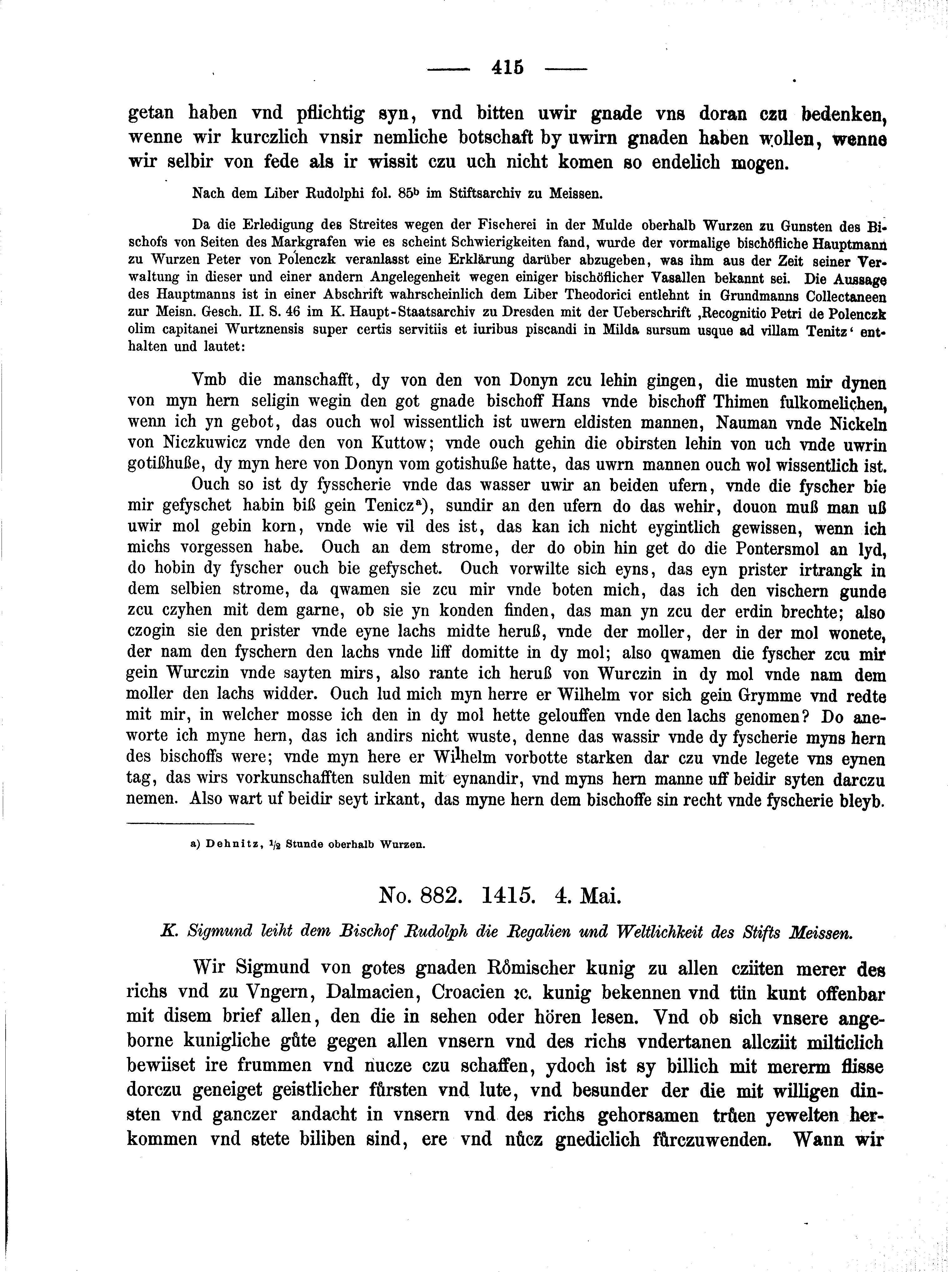 Historische Urkunde Seite 415 aus Band cds2_02