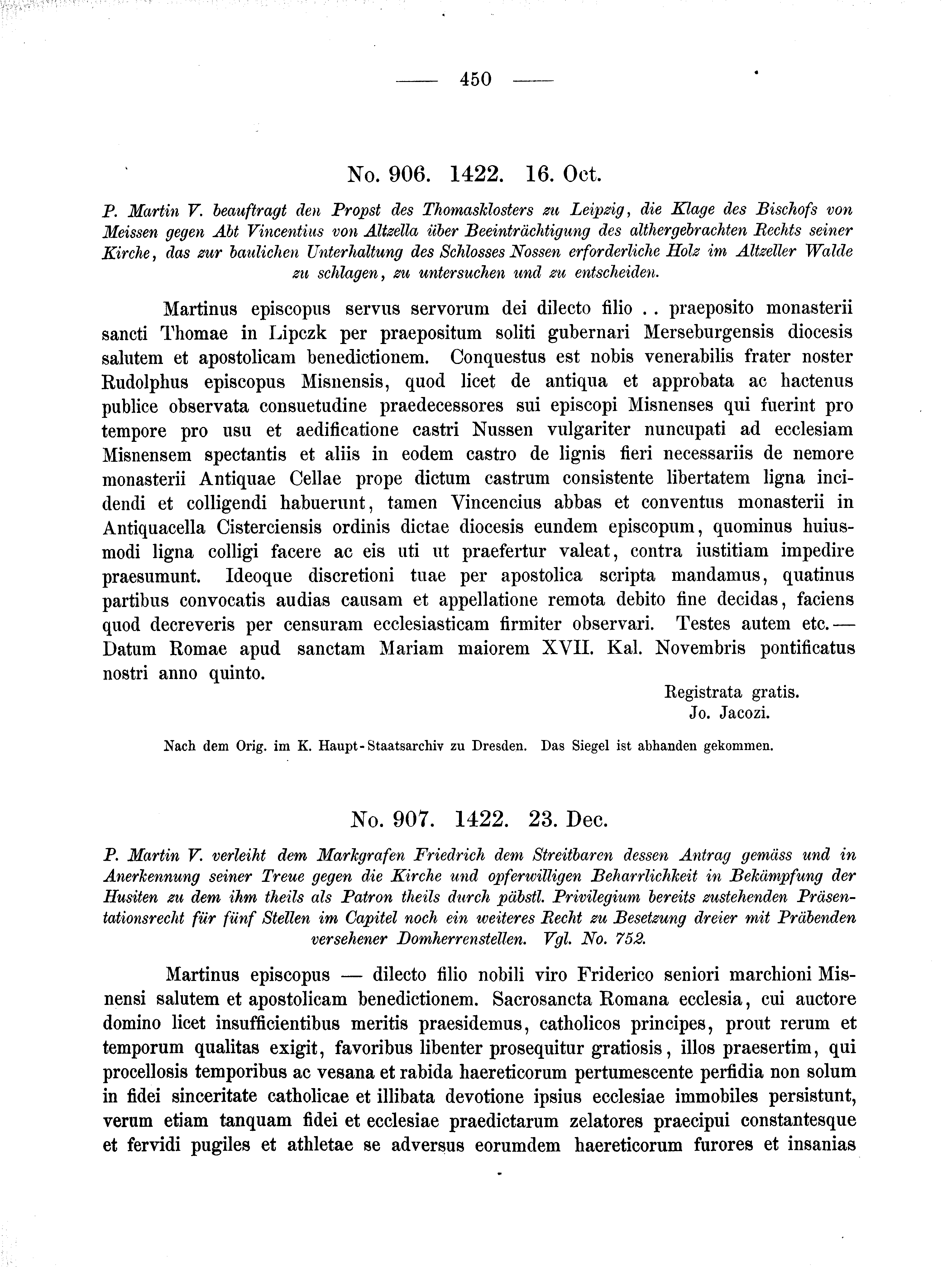 Historische Urkunde Seite 450 aus Band cds2_02