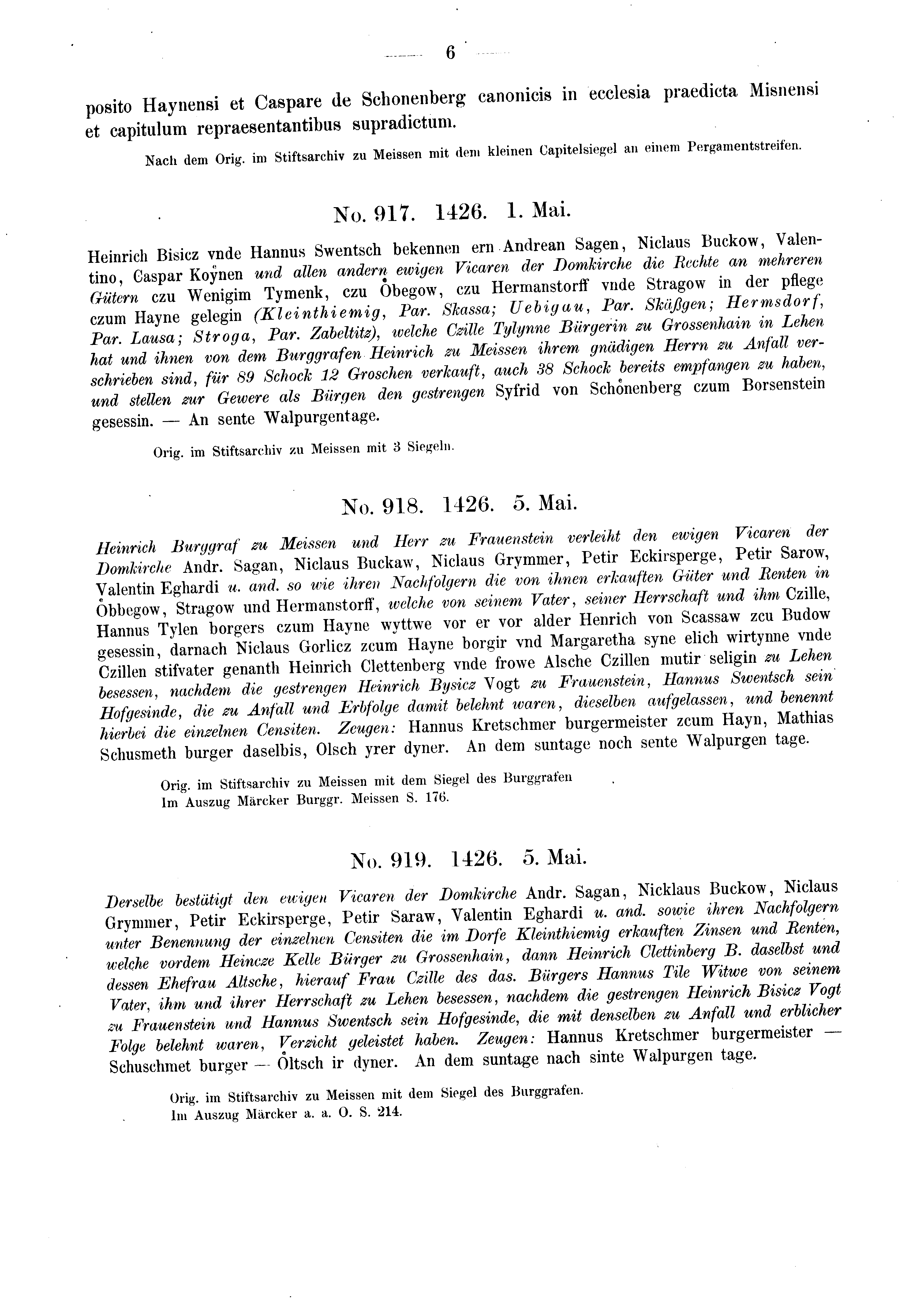 Historische Urkunde Seite 6 aus Band cds2_03