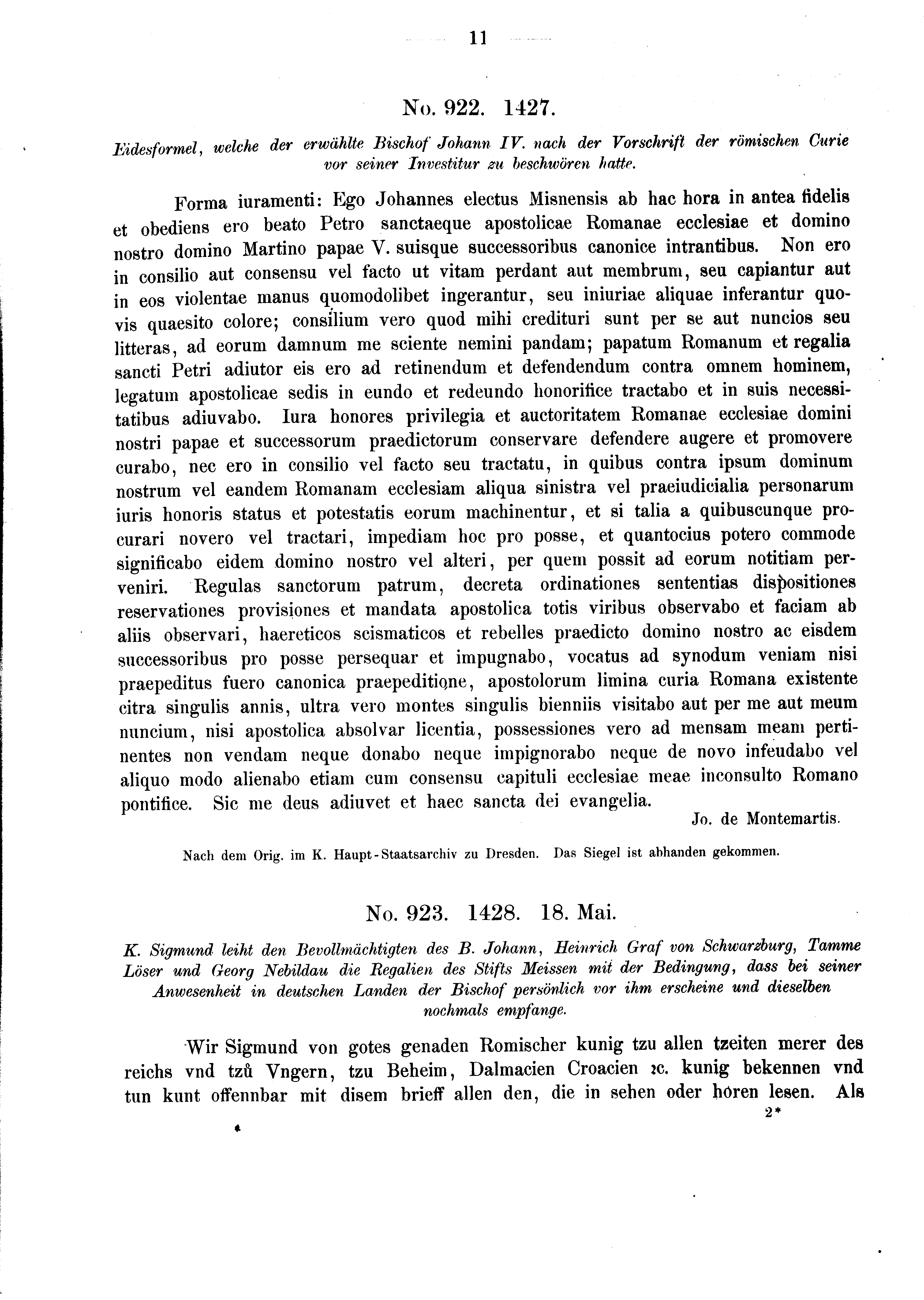 Historische Urkunde Seite 11 aus Band cds2_03