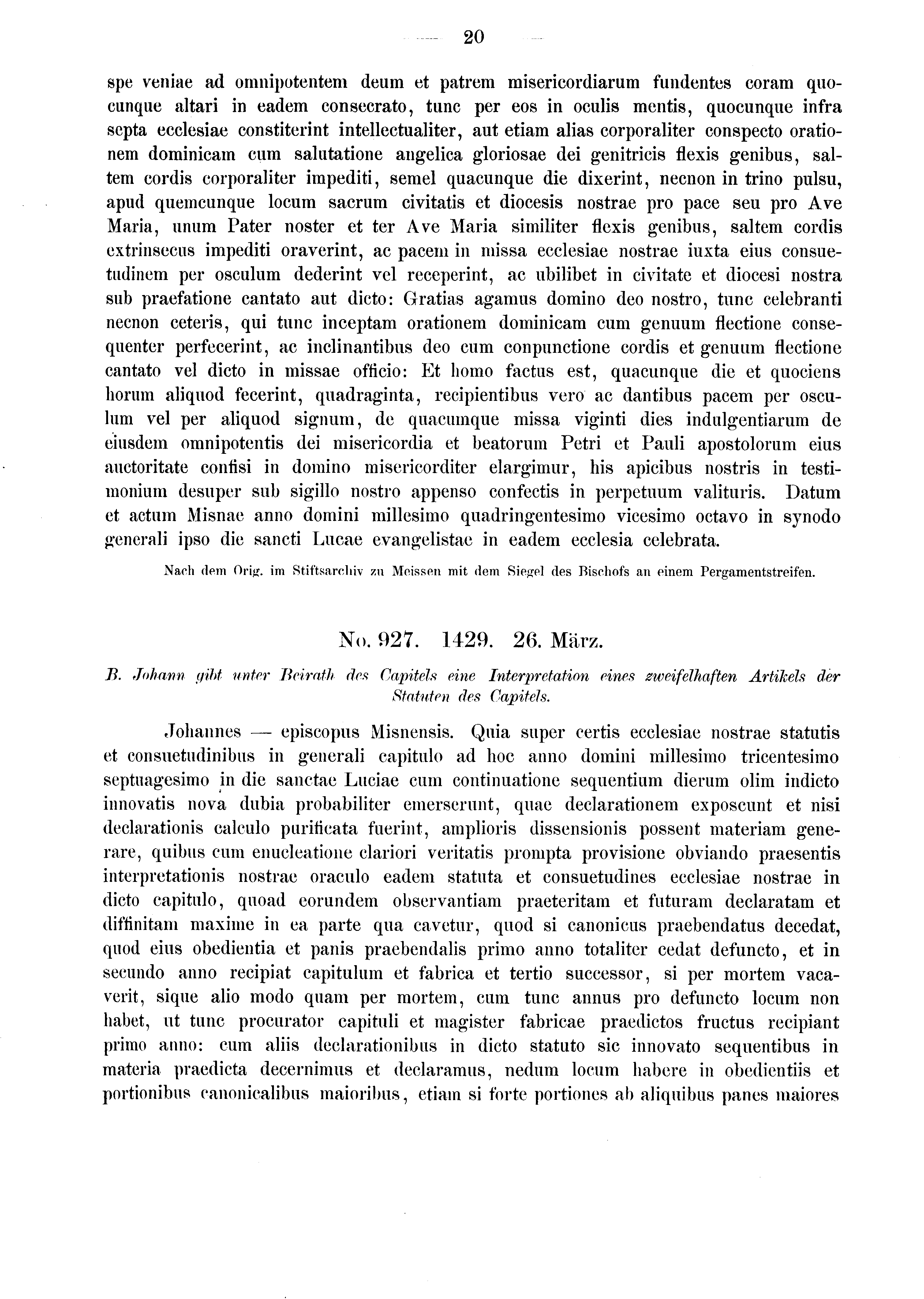 Historische Urkunde Seite 20 aus Band cds2_03