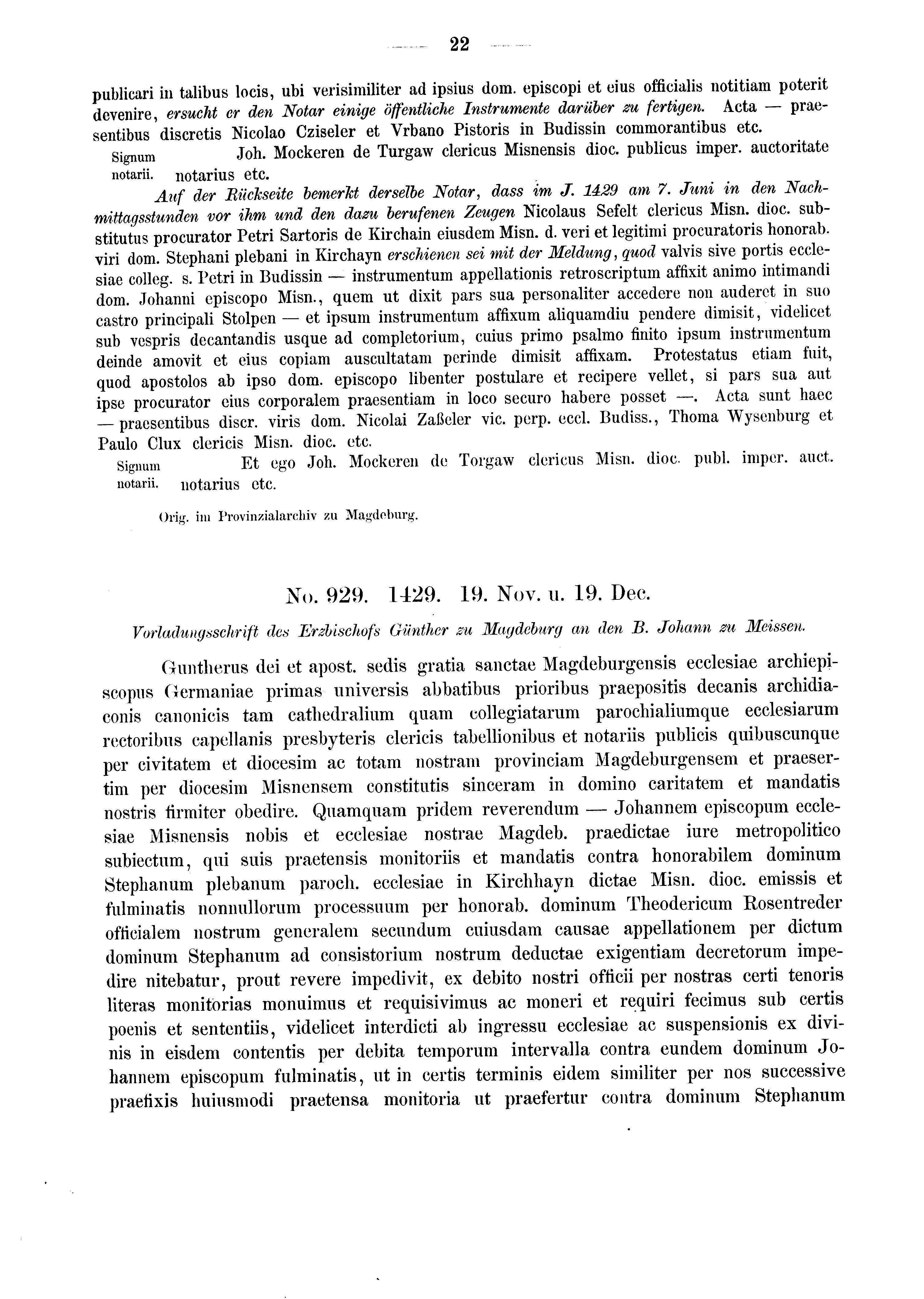 Historische Urkunde Seite 22 aus Band cds2_03