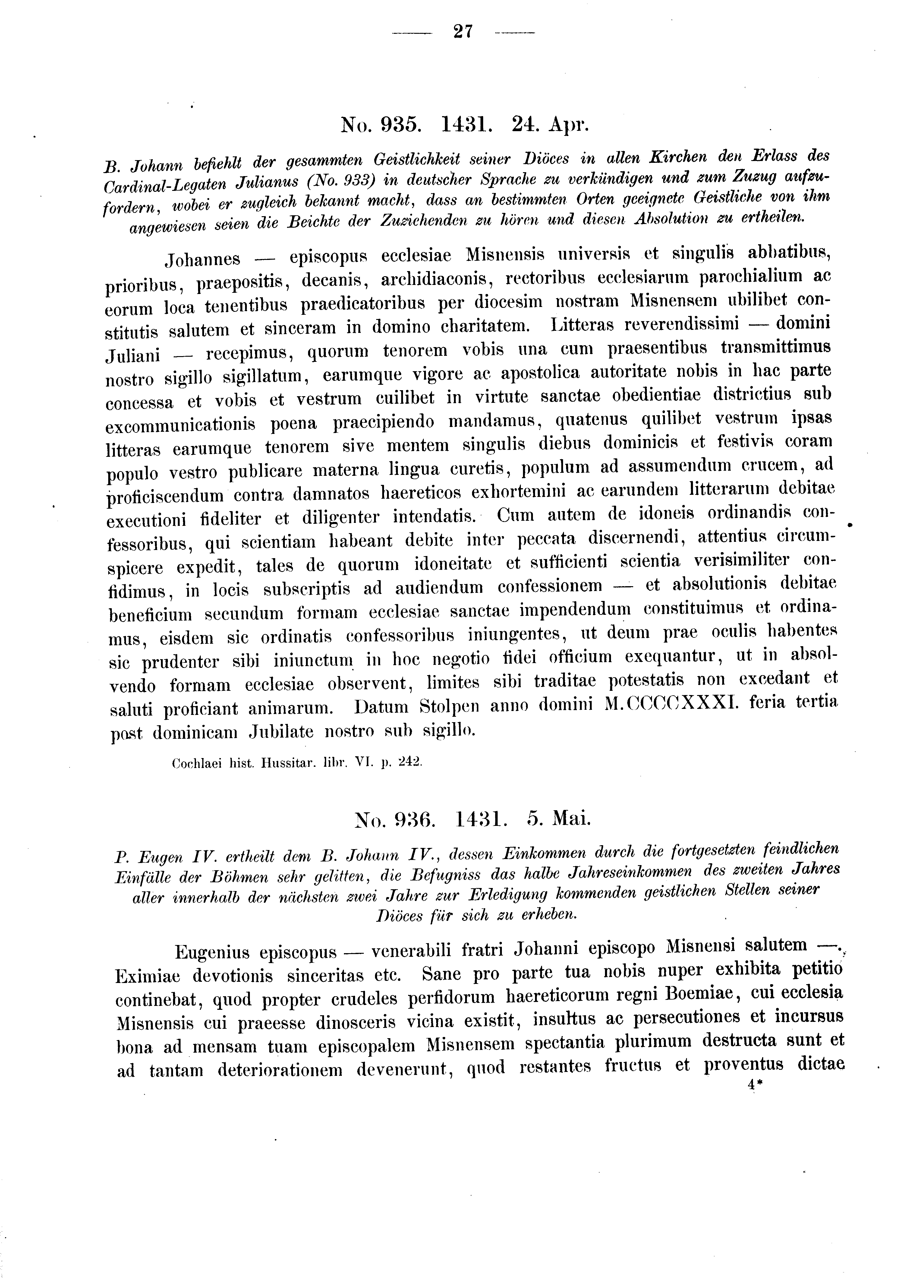 Historische Urkunde Seite 27 aus Band cds2_03