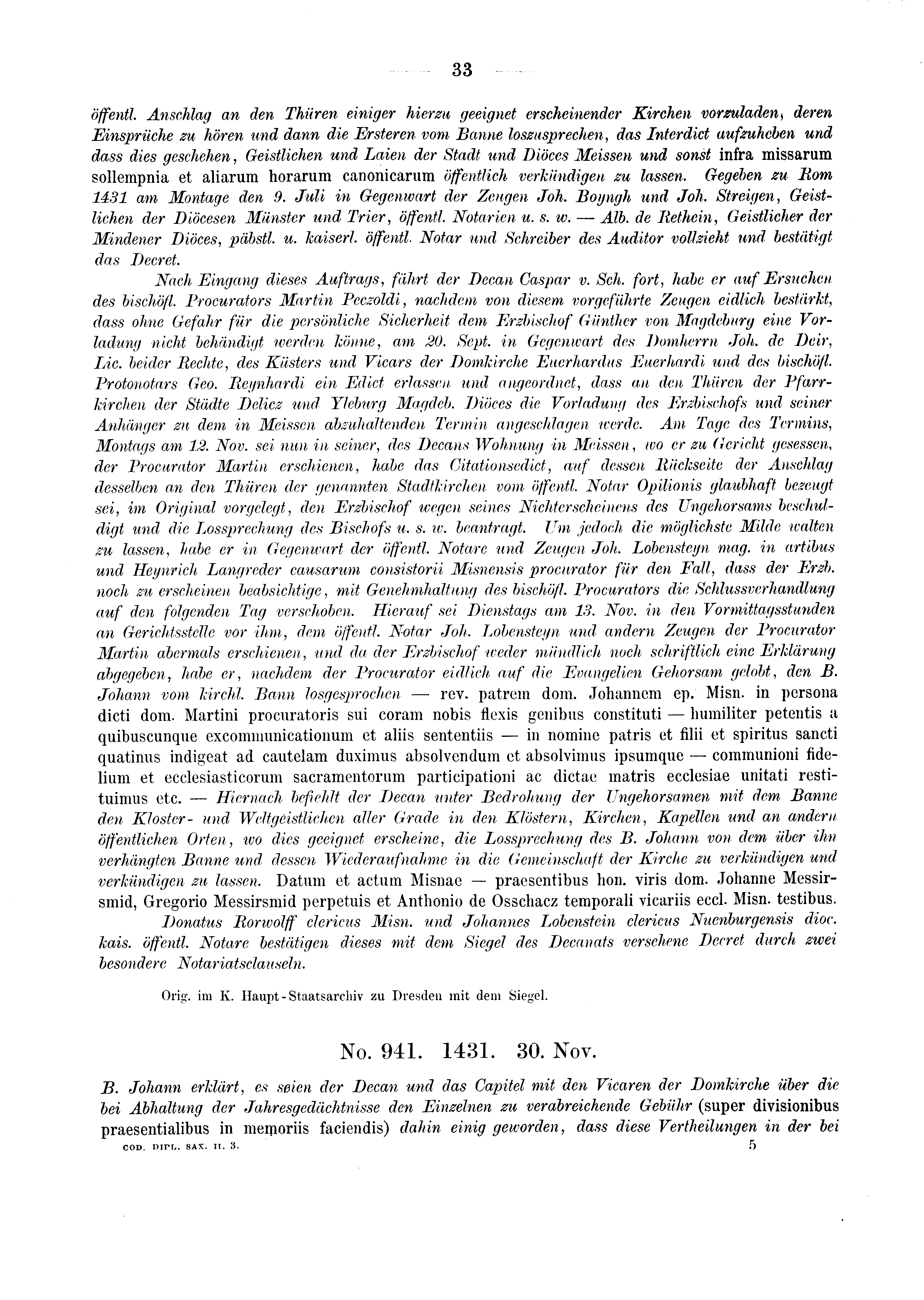 Historische Urkunde Seite 33 aus Band cds2_03