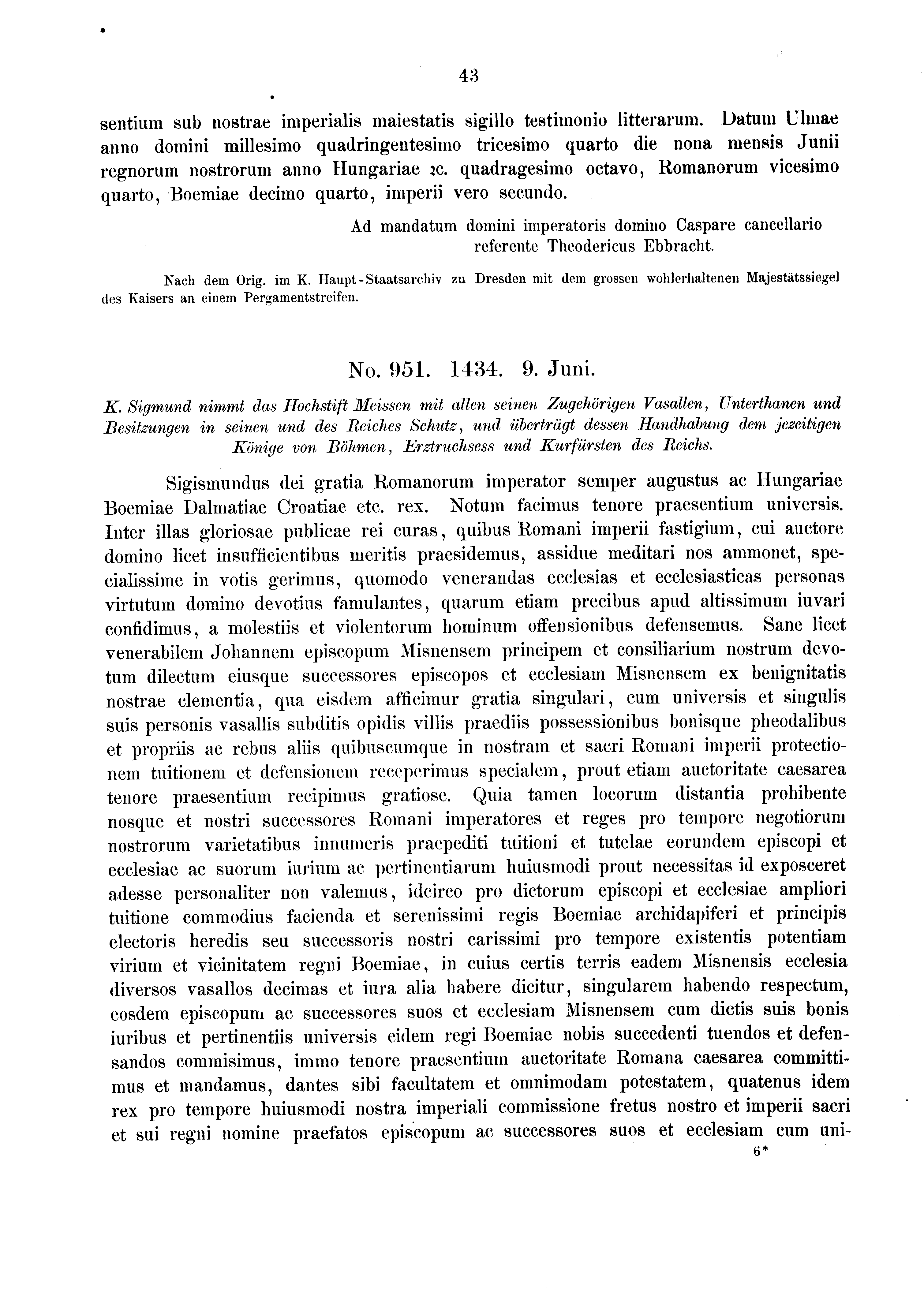 Historische Urkunde Seite 43 aus Band cds2_03