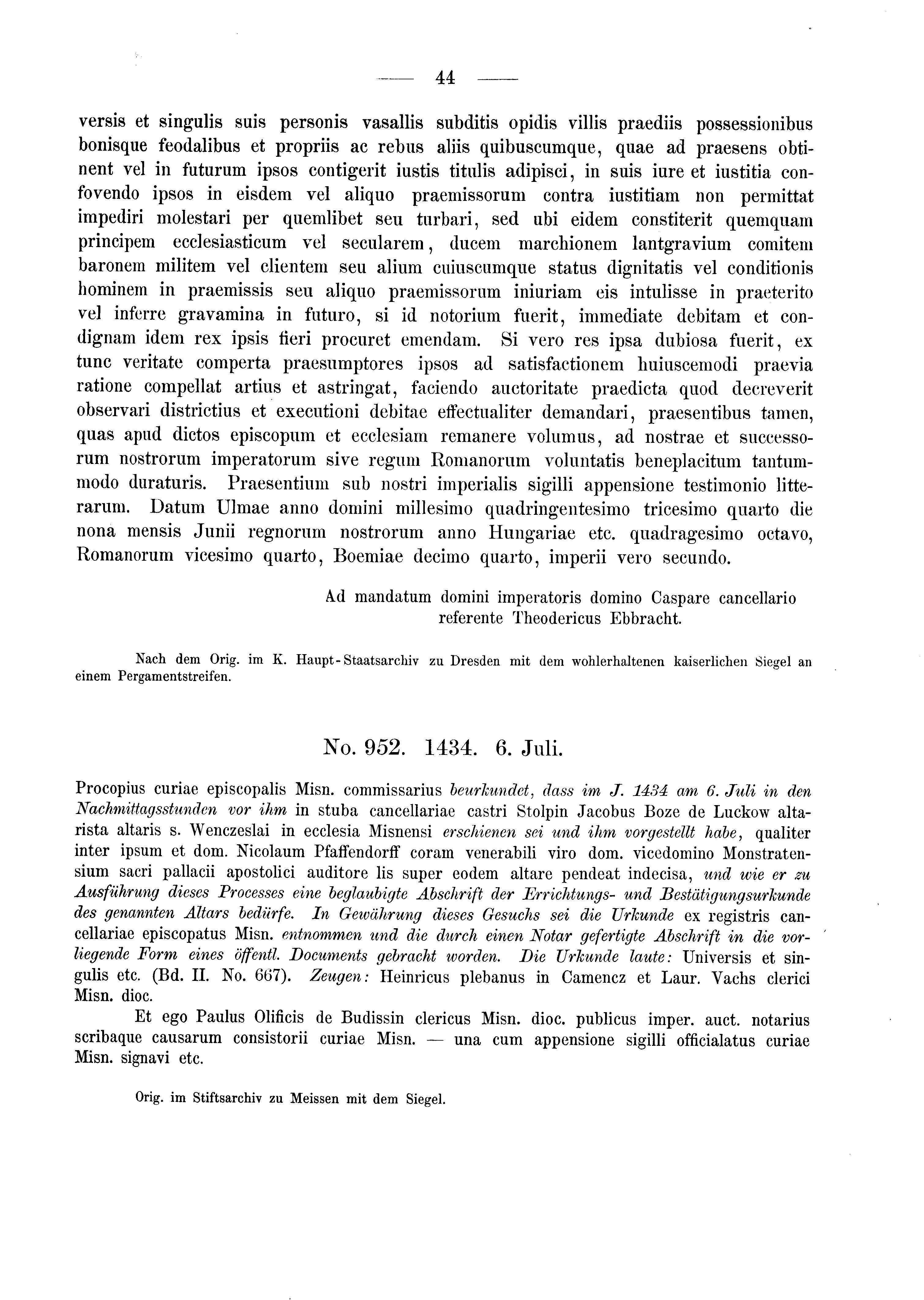 Historische Urkunde Seite 44 aus Band cds2_03