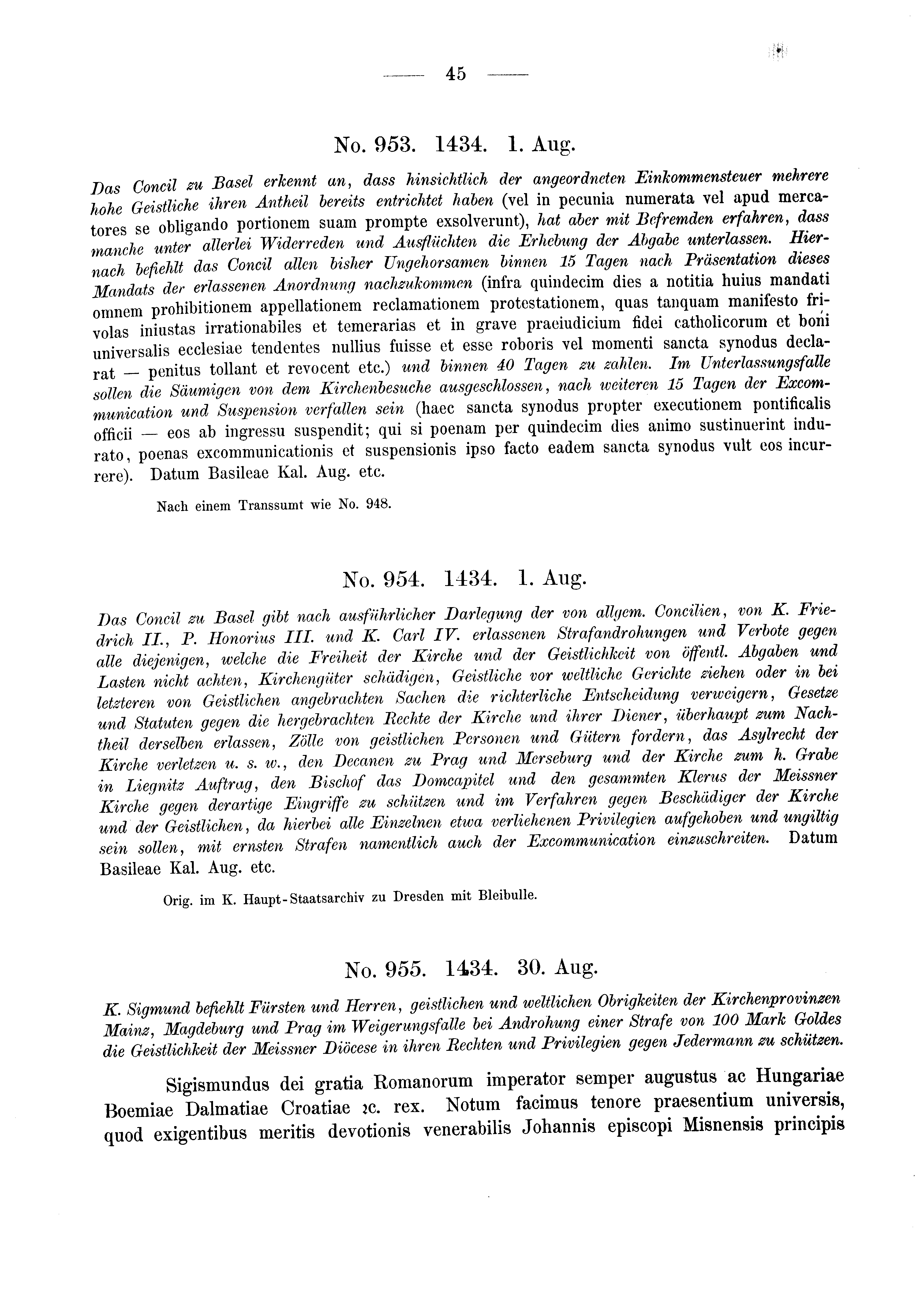 Historische Urkunde Seite 45 aus Band cds2_03